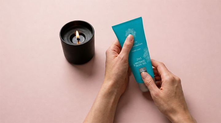 Massagekaars met massagegel