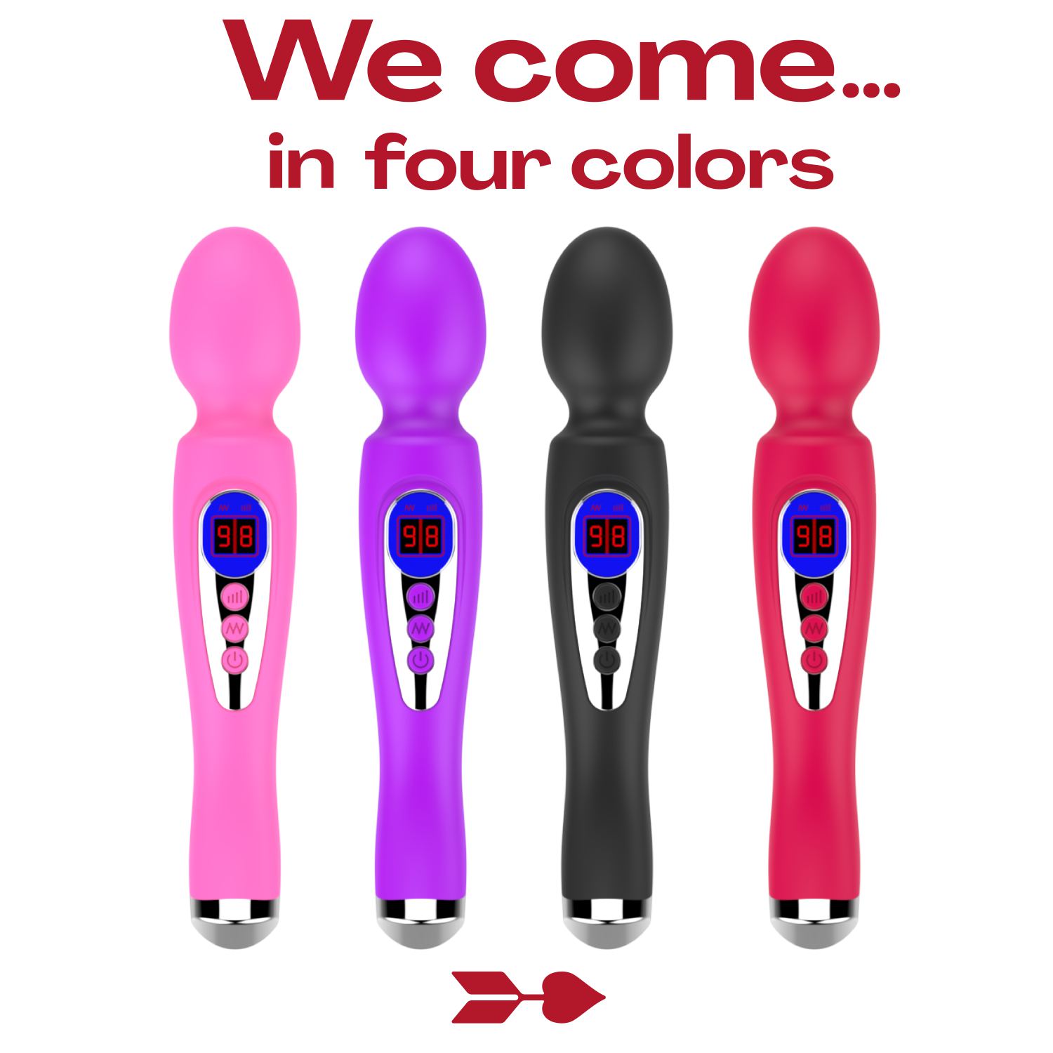 wand vibrator met ei 22,8cm zwart bestellen