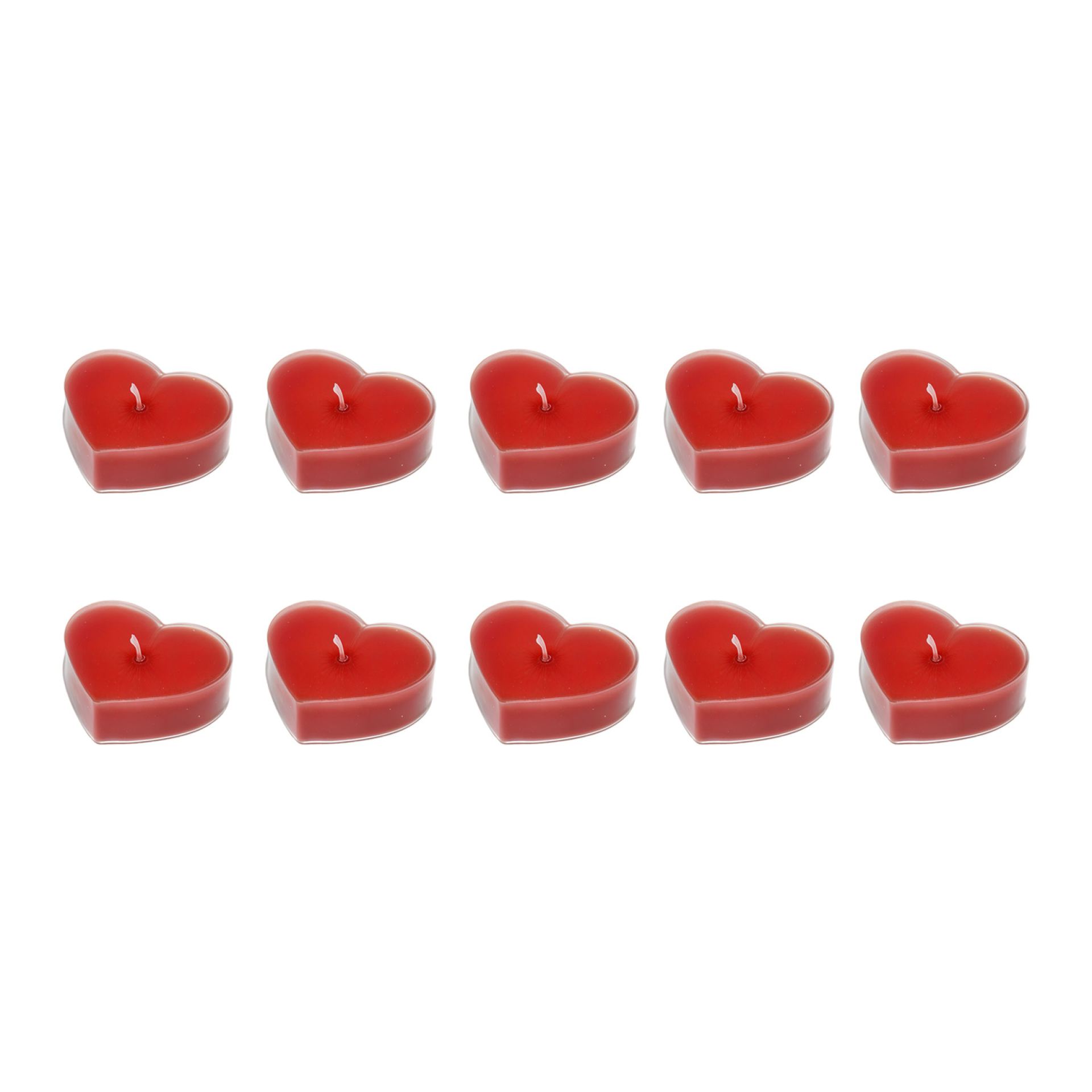 Waxinelichtjes hartjes 10 stuks online kopen