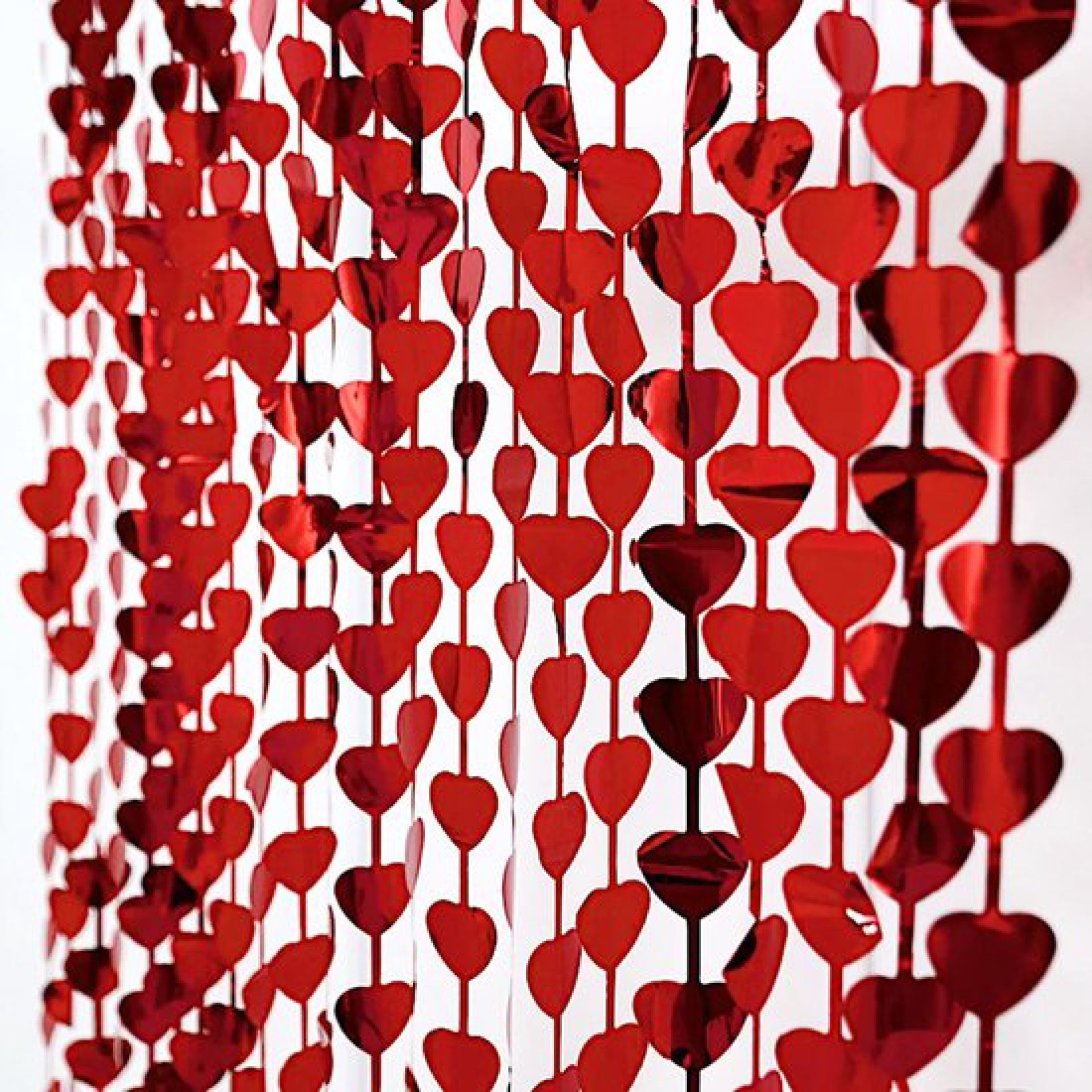 Valentijn decoratie hartjes gordijn kopen
