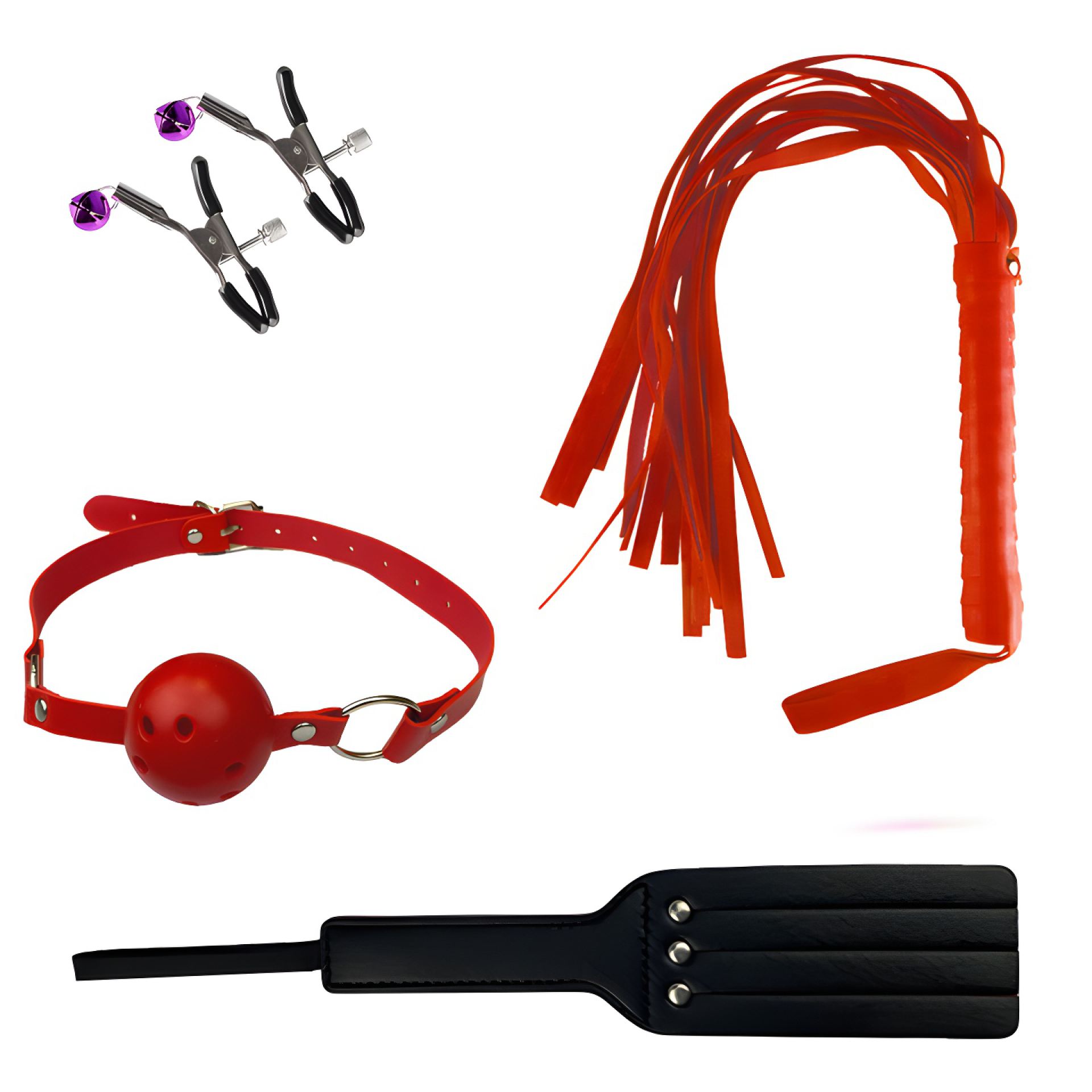 goedkope Bondage set Rough Red 9-delig