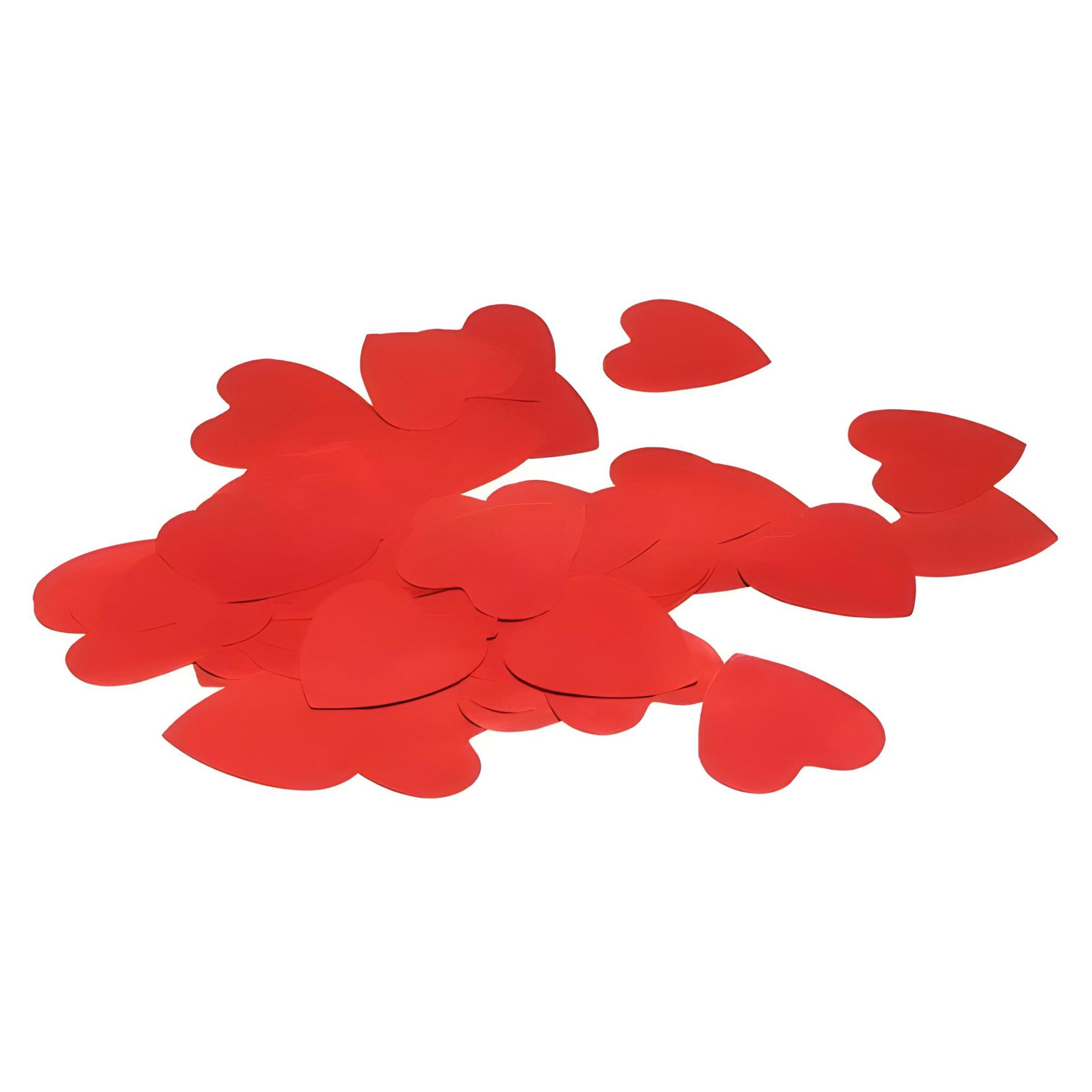 Hartjes confetti rood 14 gram