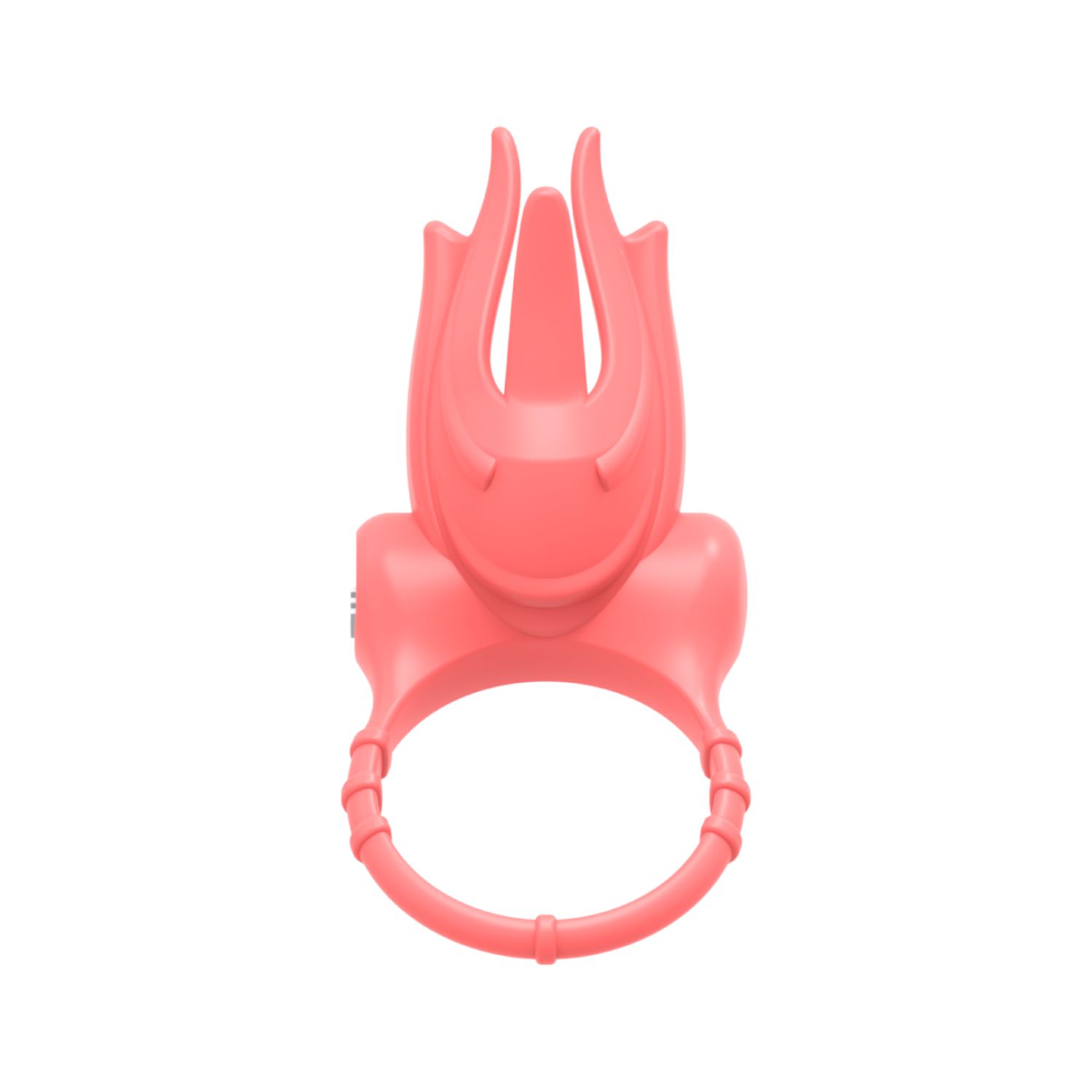 Vibrerende cockring rabbit lichtroze