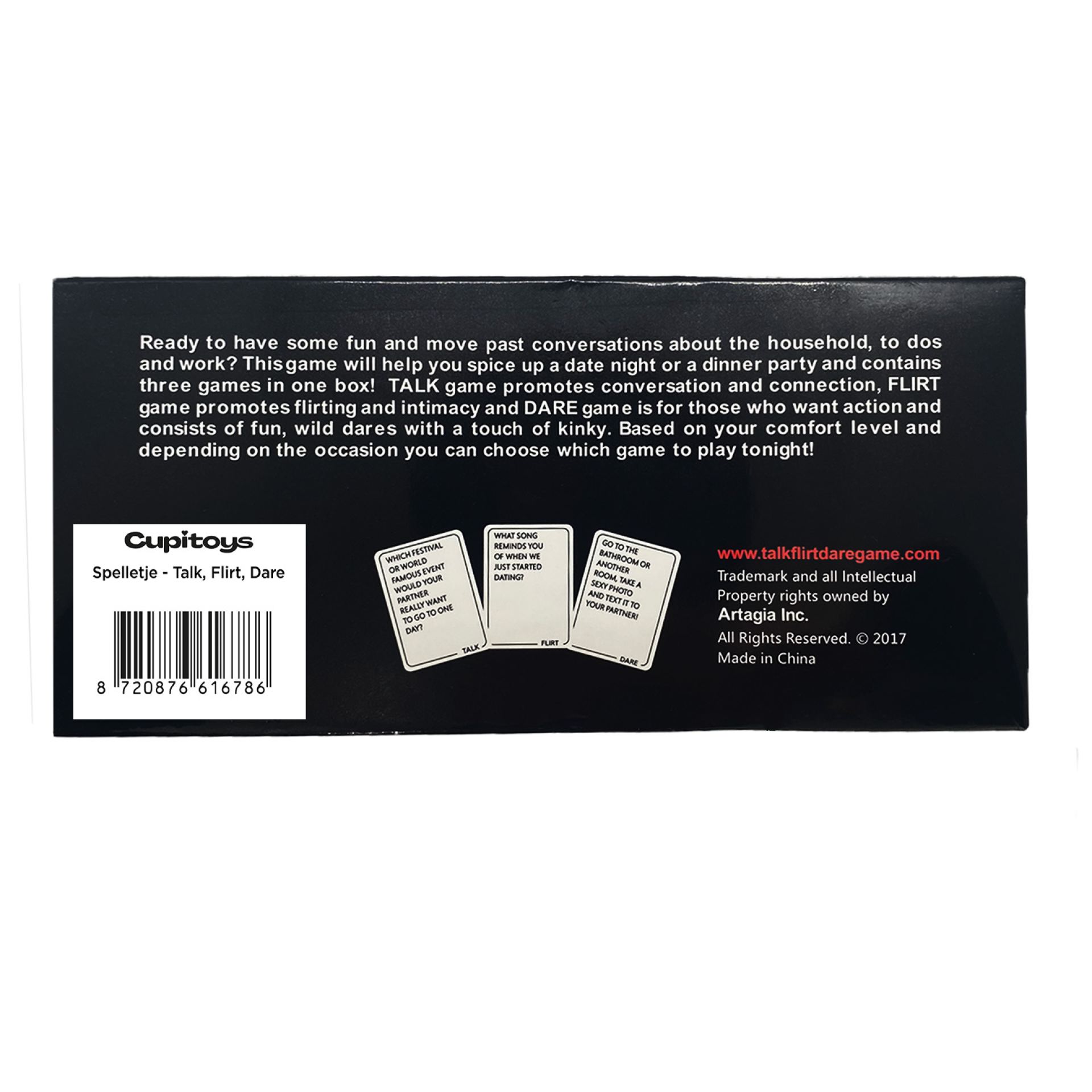 Erotisch kaartspel - Talk, Flirt, Dare