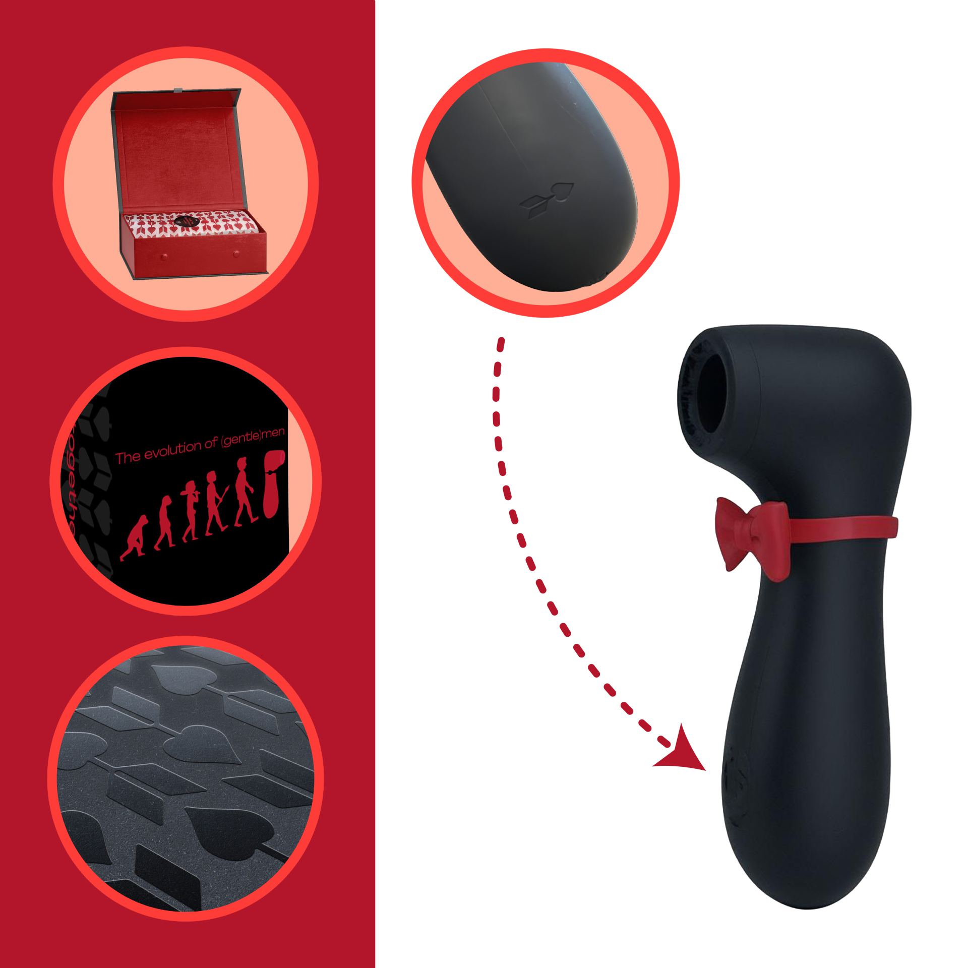 Goedkope luchtdruk vibrator the gentleman