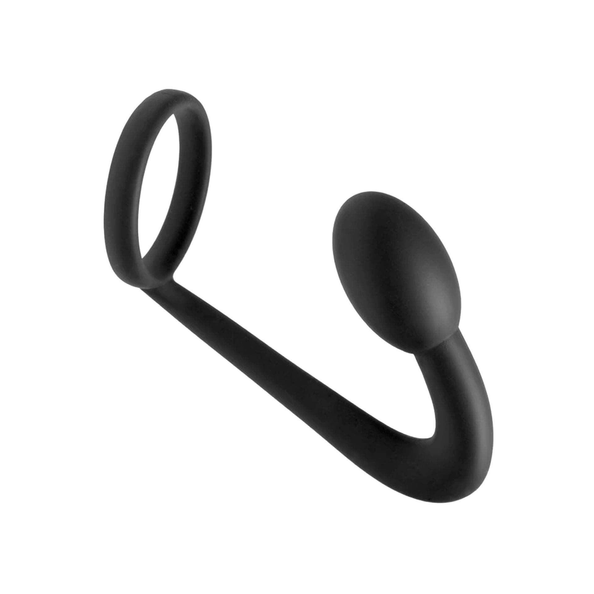 Cockring butt plug zwart