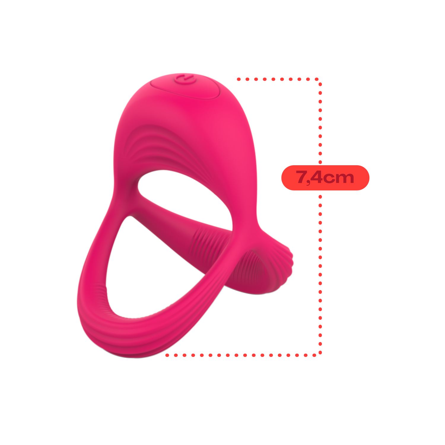 Vibrerende cockring met balzakring roze kopen