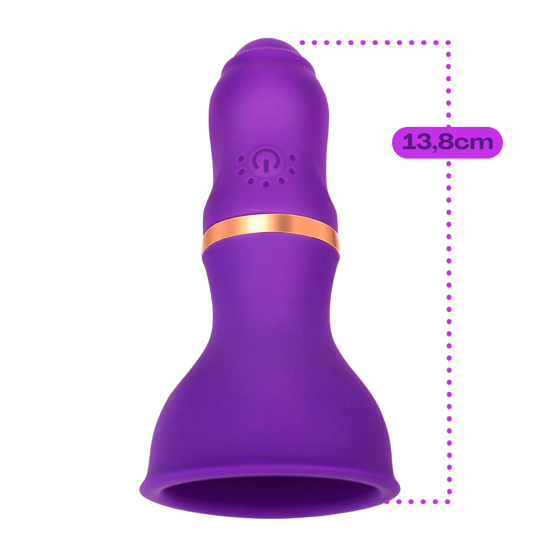 Borst en tepel vibrator paars kopen