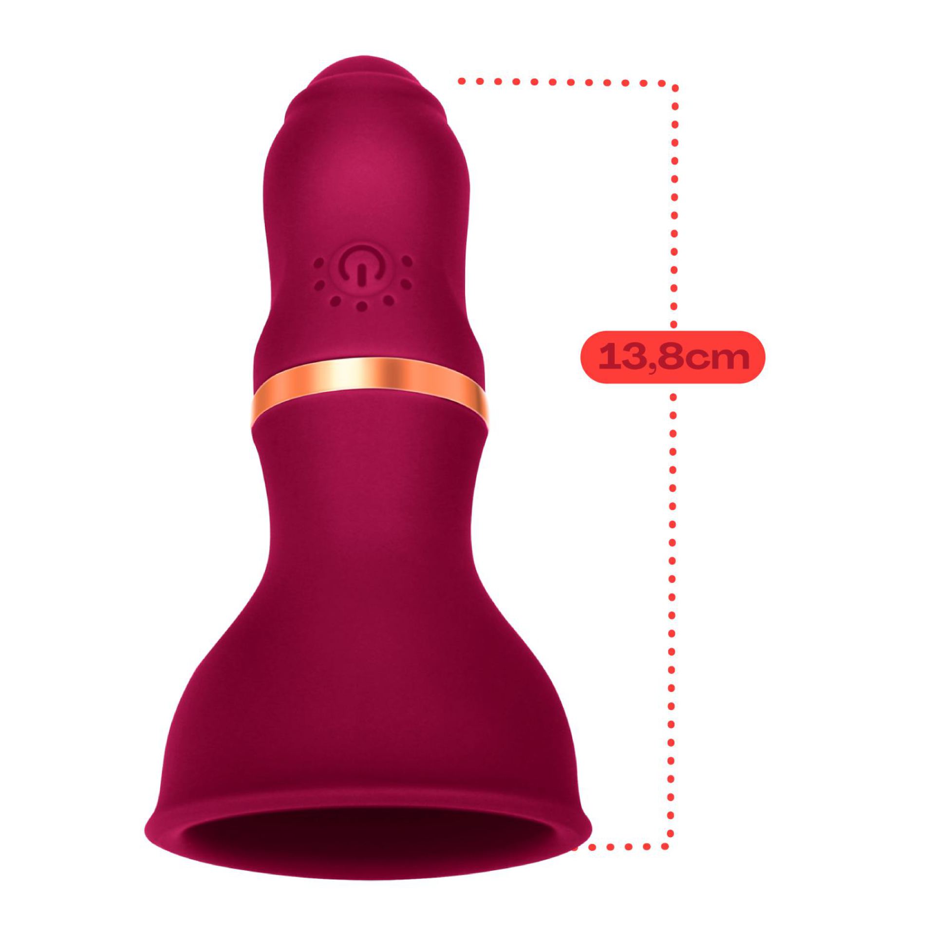 Borst en tepel vibrator rood kopen