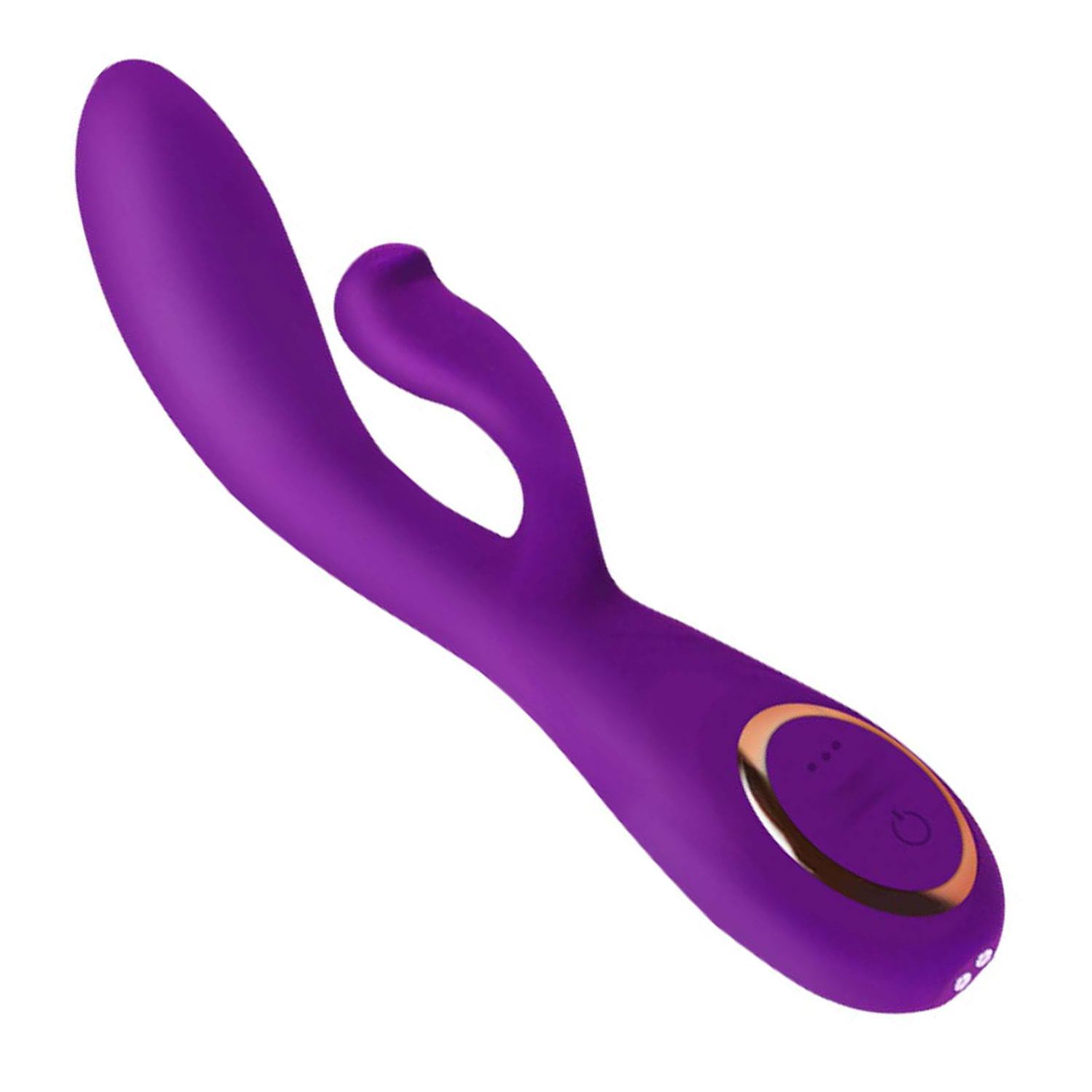 Tarzan vibrator met rabbit 19,2cm paars