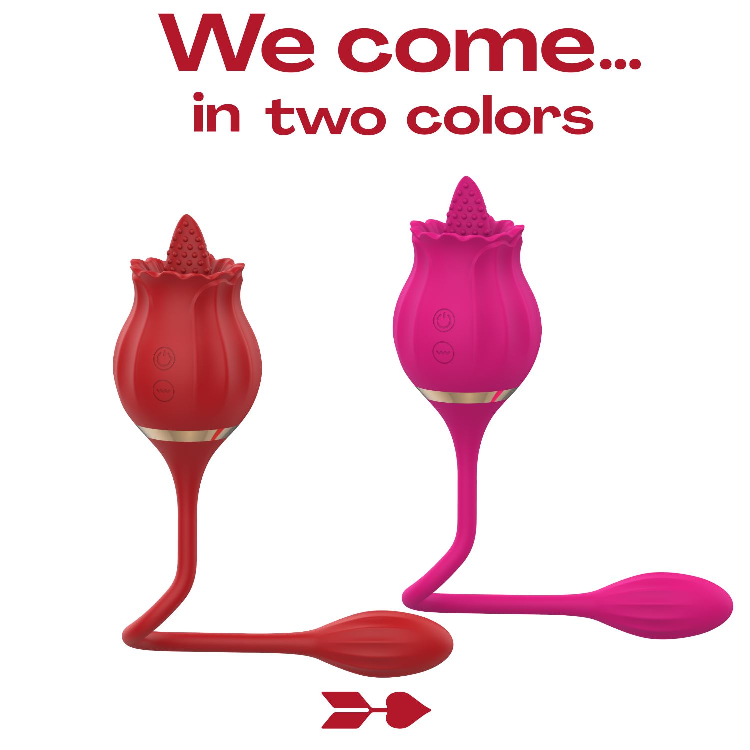 Tong vibrator met vibrerend ei rood goedkoop