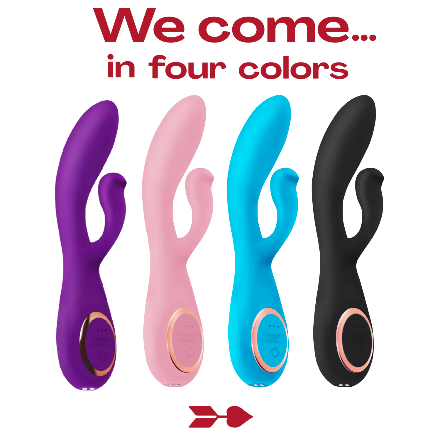 19,2cm Tarzan vibrator met rabbit zwart