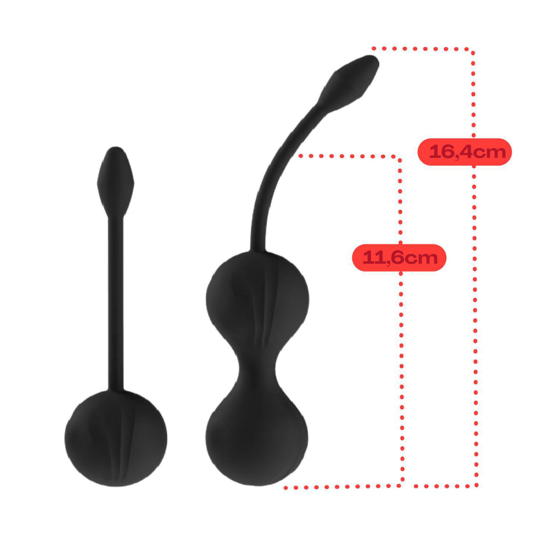 Kegel ball set zwart kopen