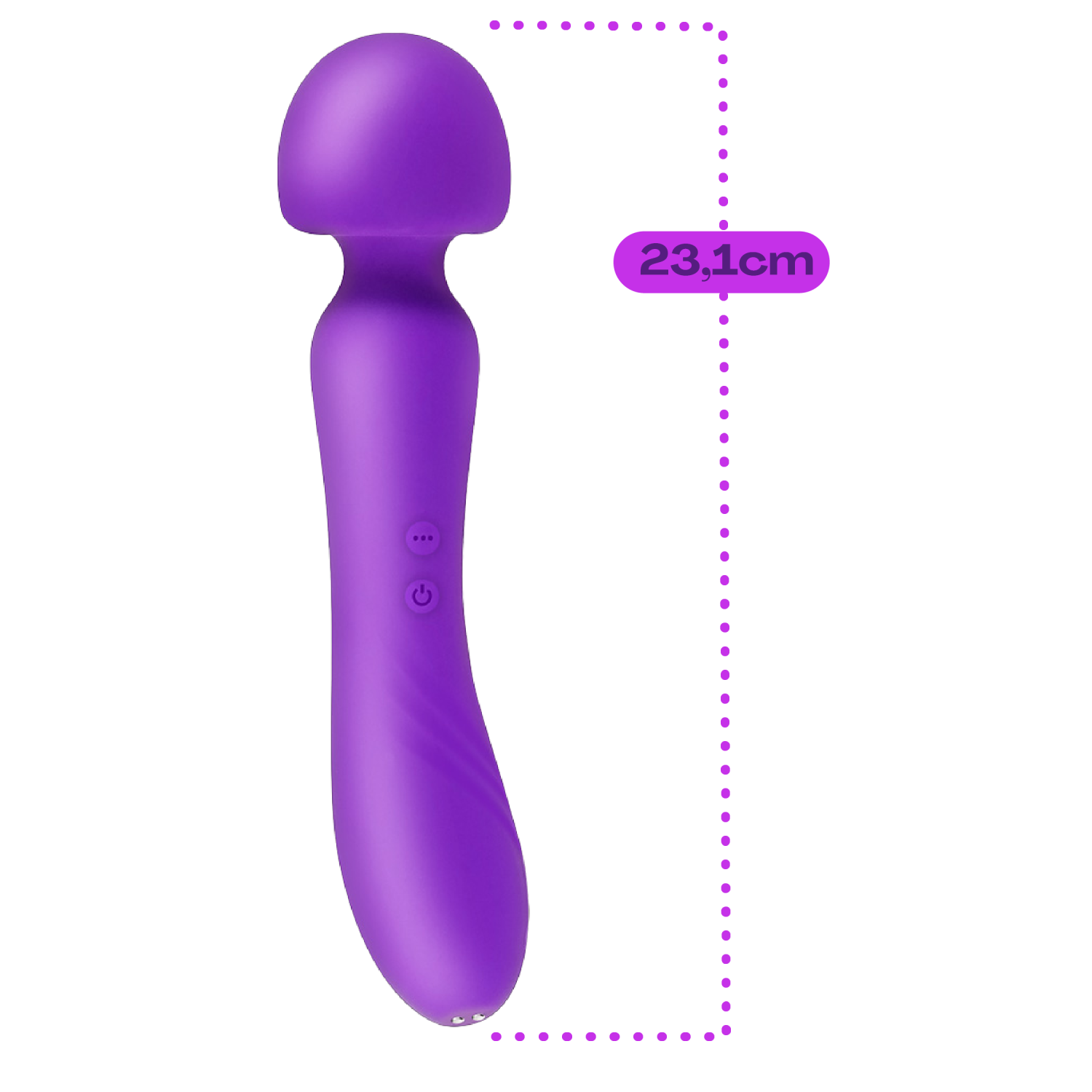 Wand vibrator 23,1cm paars kopen