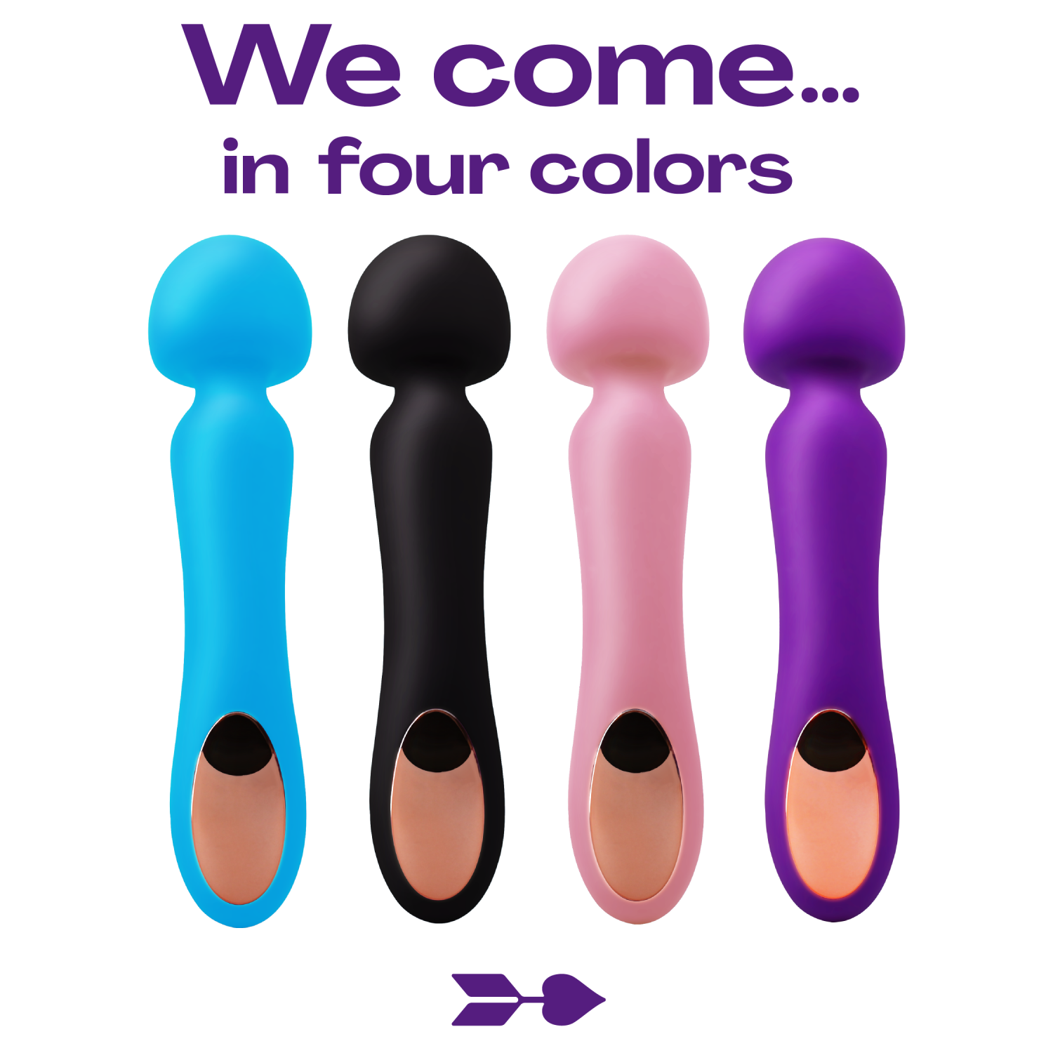 Wand vibrator 23,1cm paars bestellen