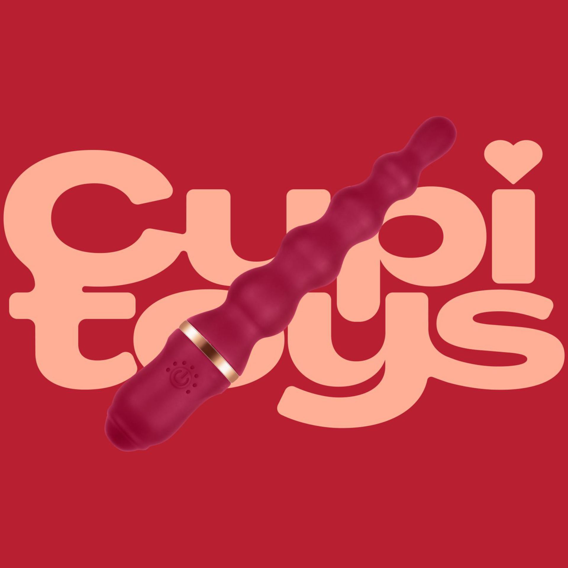 Anaal vibrator 24,9cm rood voorbeeld