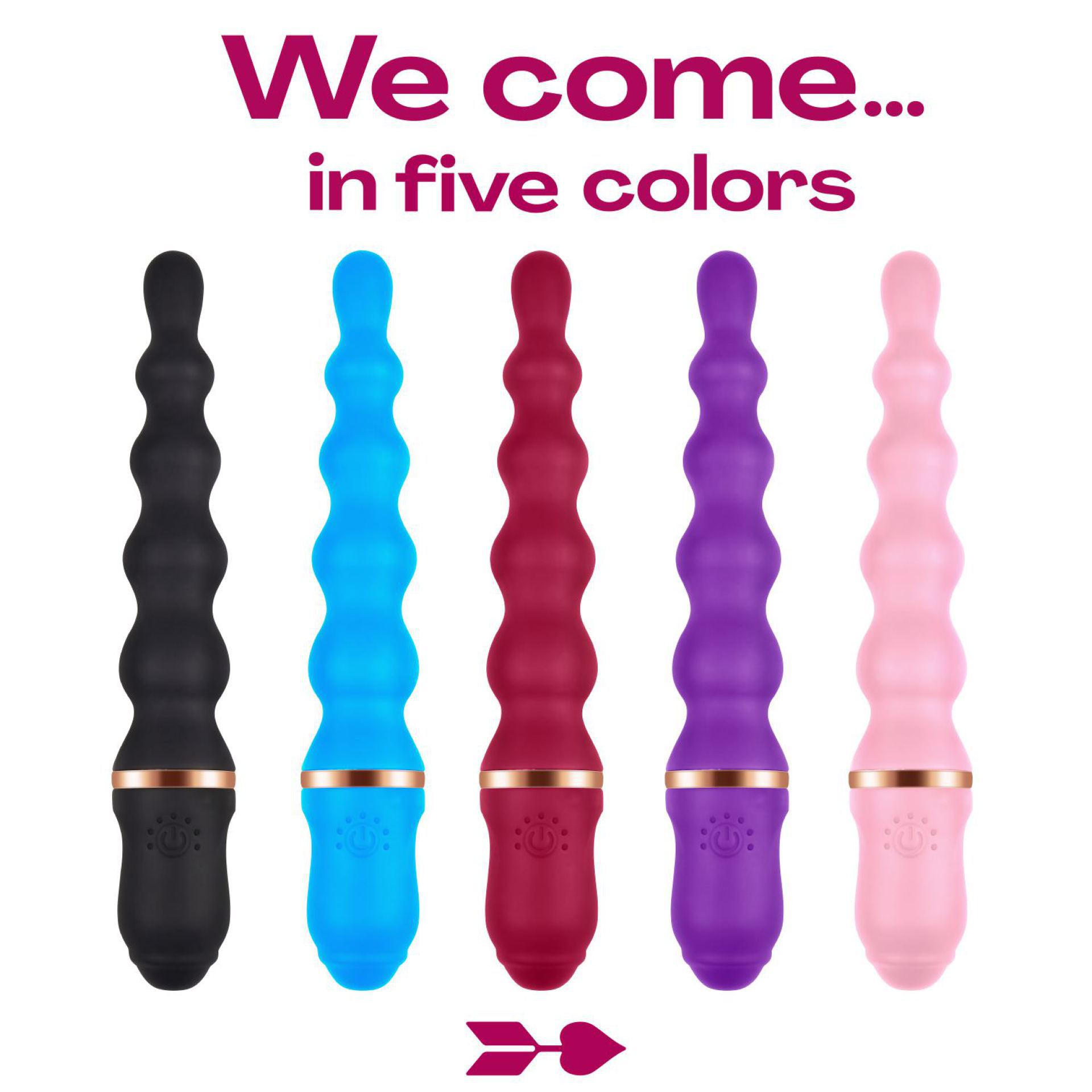 Anaal vibrator 24,9cm lichtroze kleuren