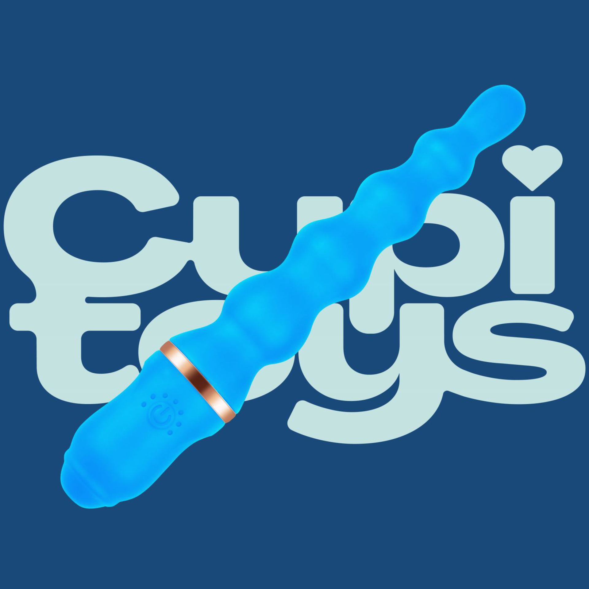 Anaal vibrator 24,9cm blauw voorbeeld