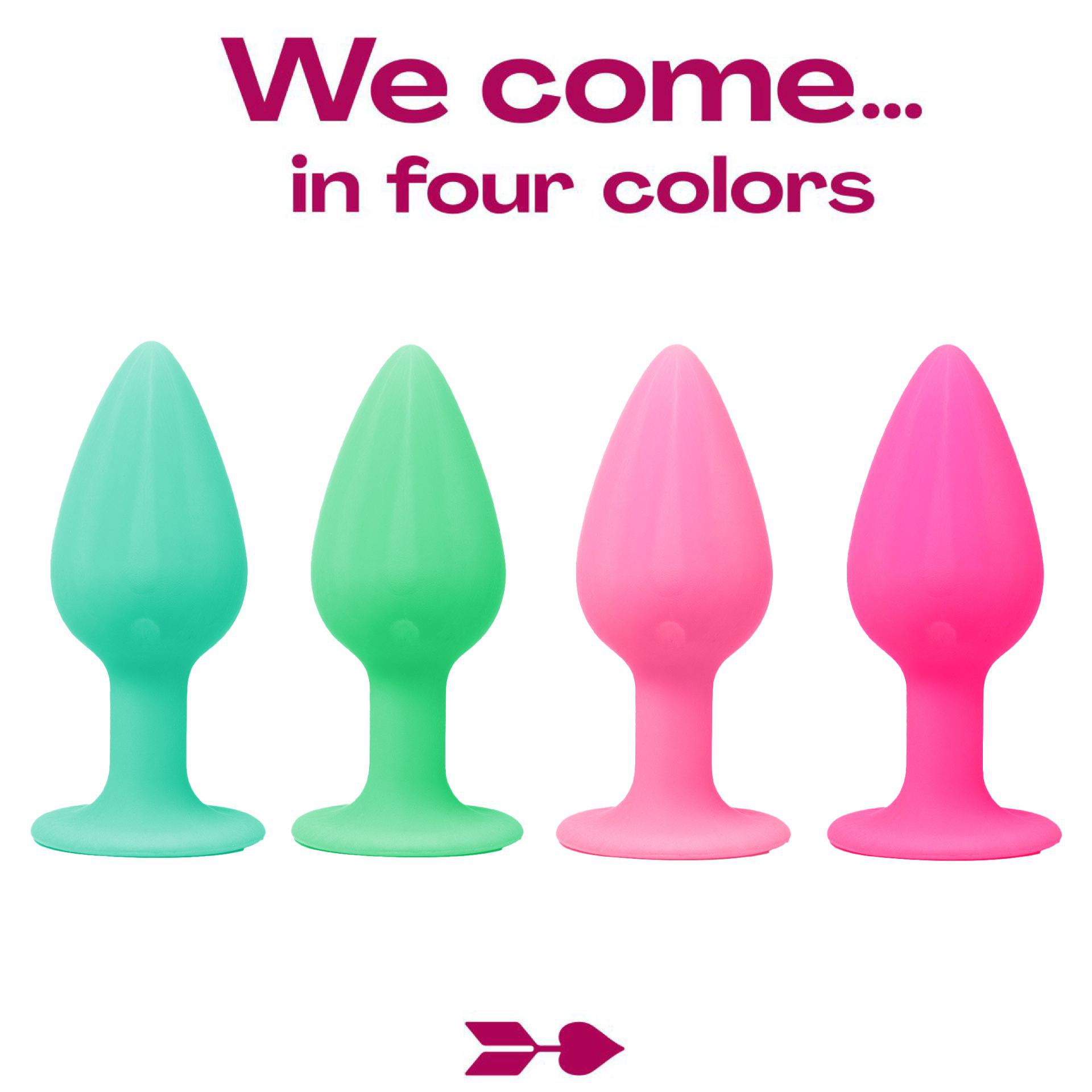 Butt plug set klein roze glow goedkoop