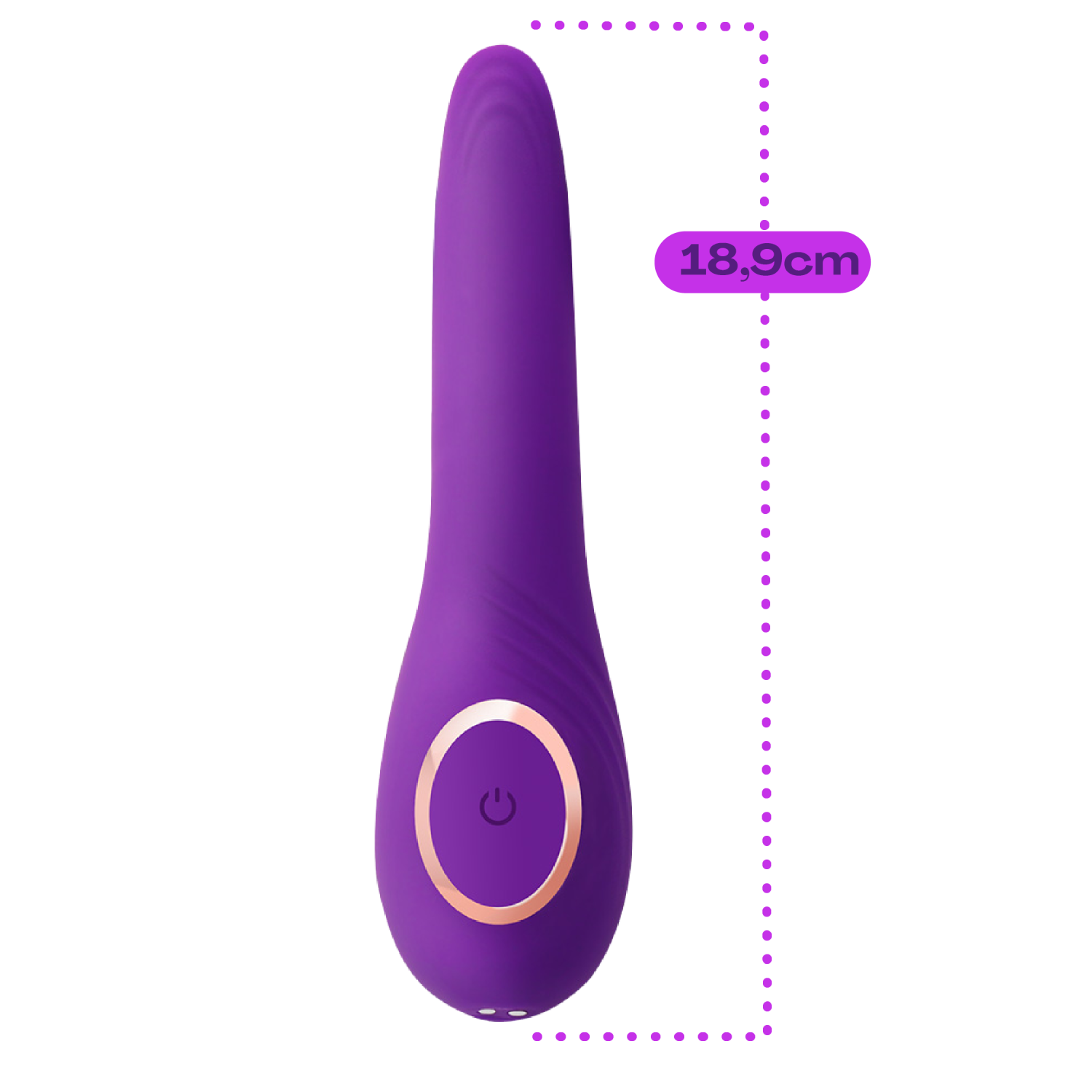 Vibrator met tong 118,9cm paars kopen