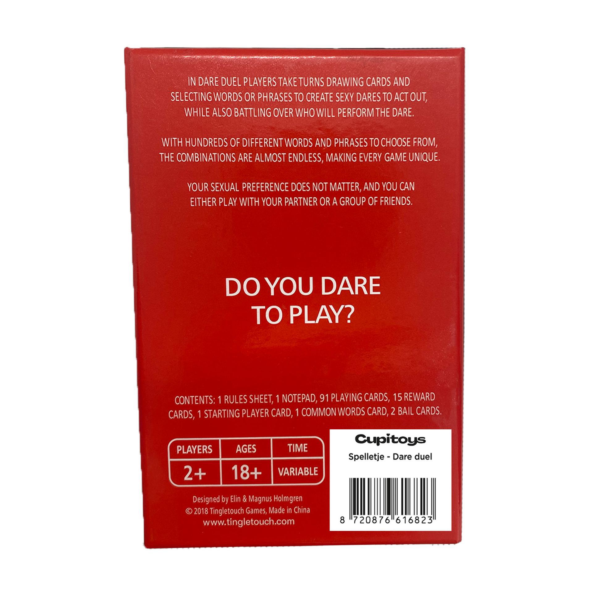 Erotisch kaartspel - Dare duel kopen