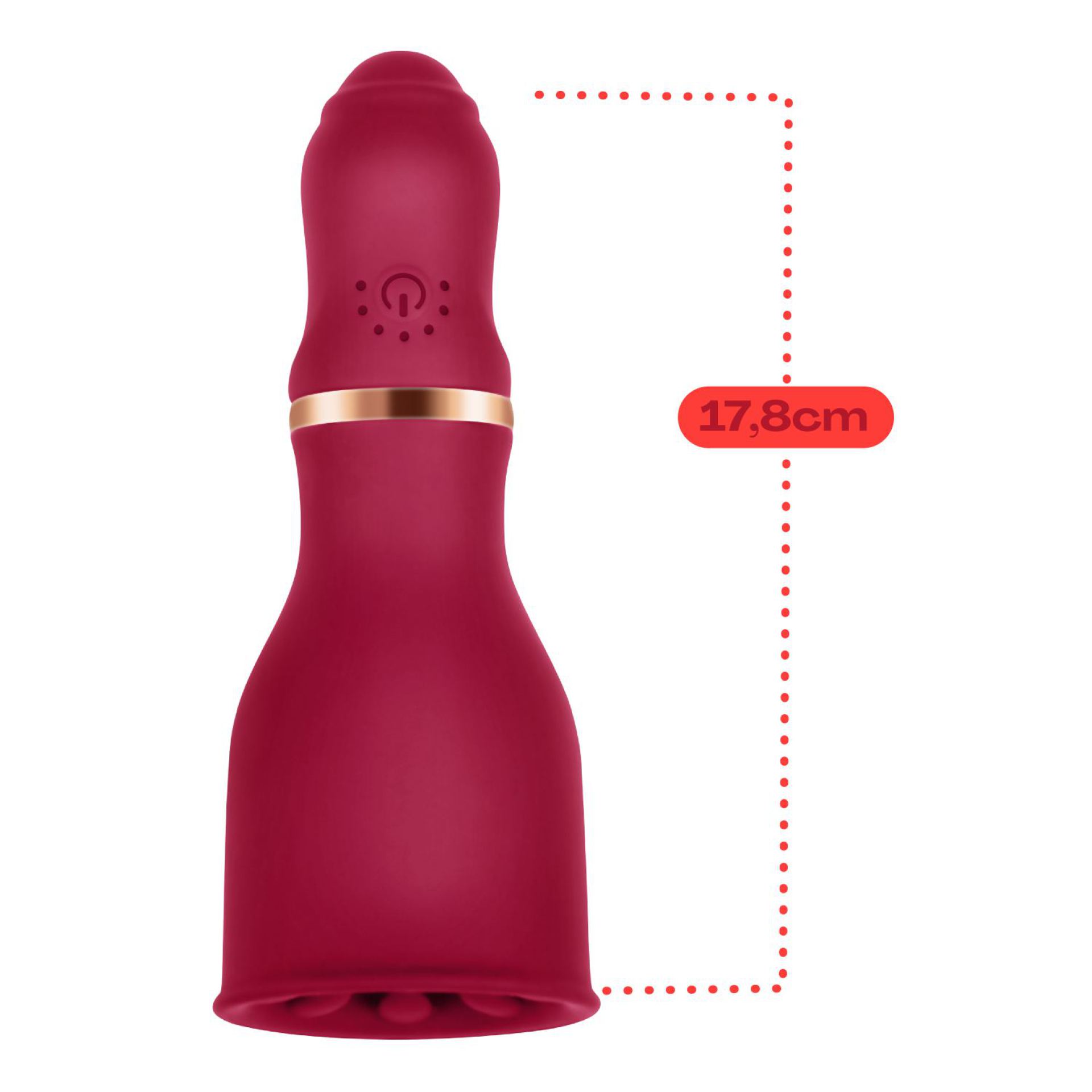 Vibrerende penis vibrator Rood kopen