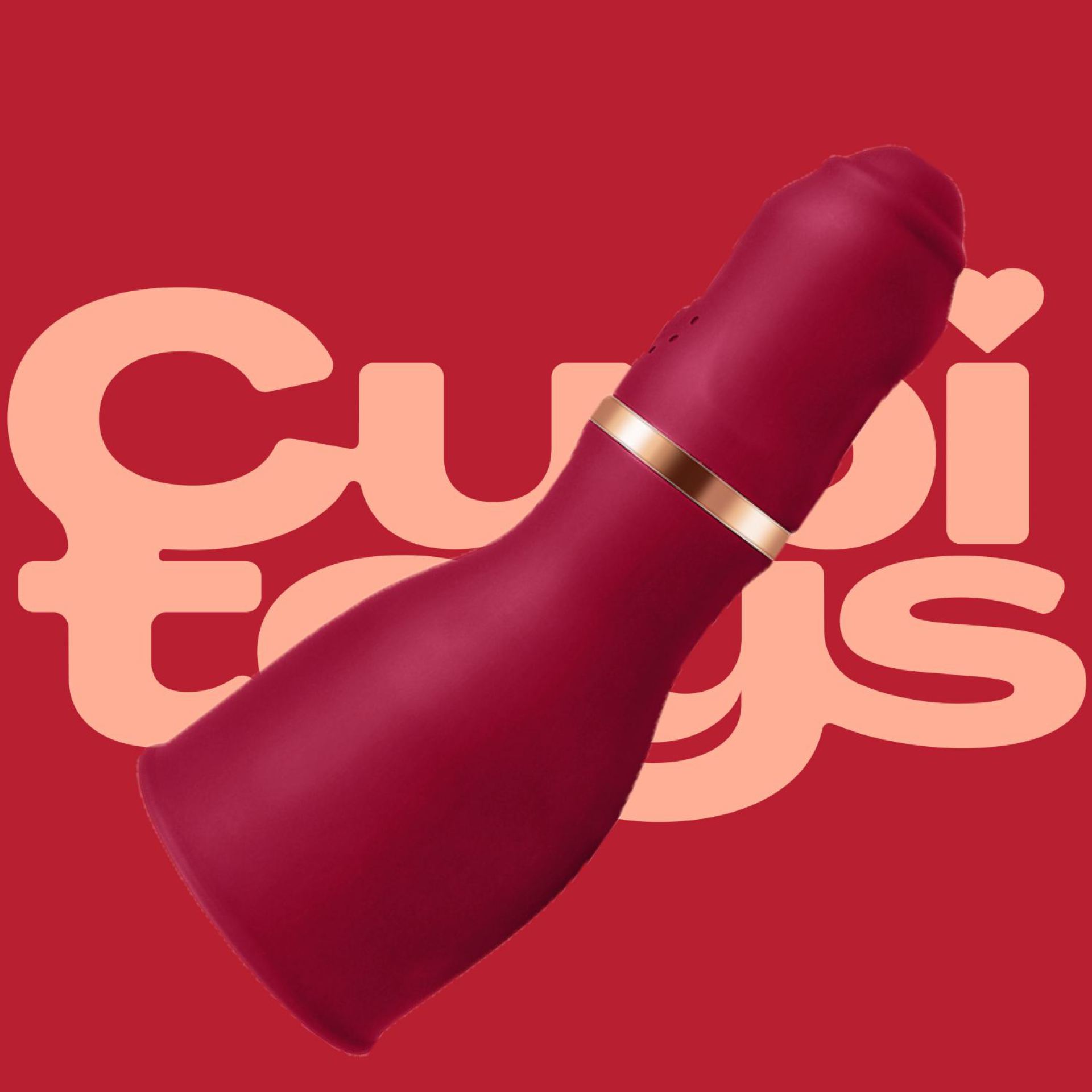 Vibrerende penis vibrator Rood online kopen