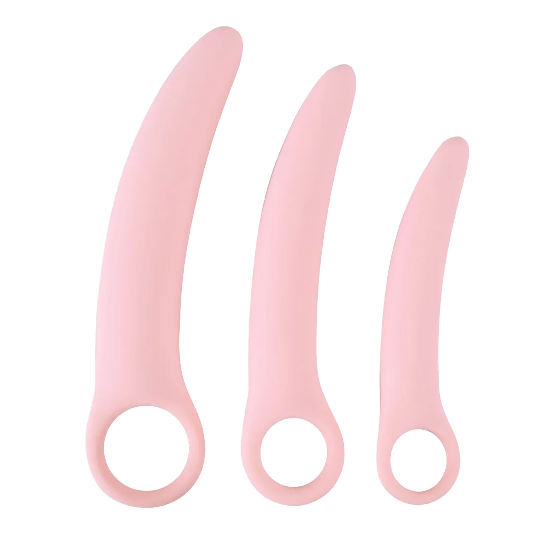 Dilator set siliconen vagina roze 3 stuks
