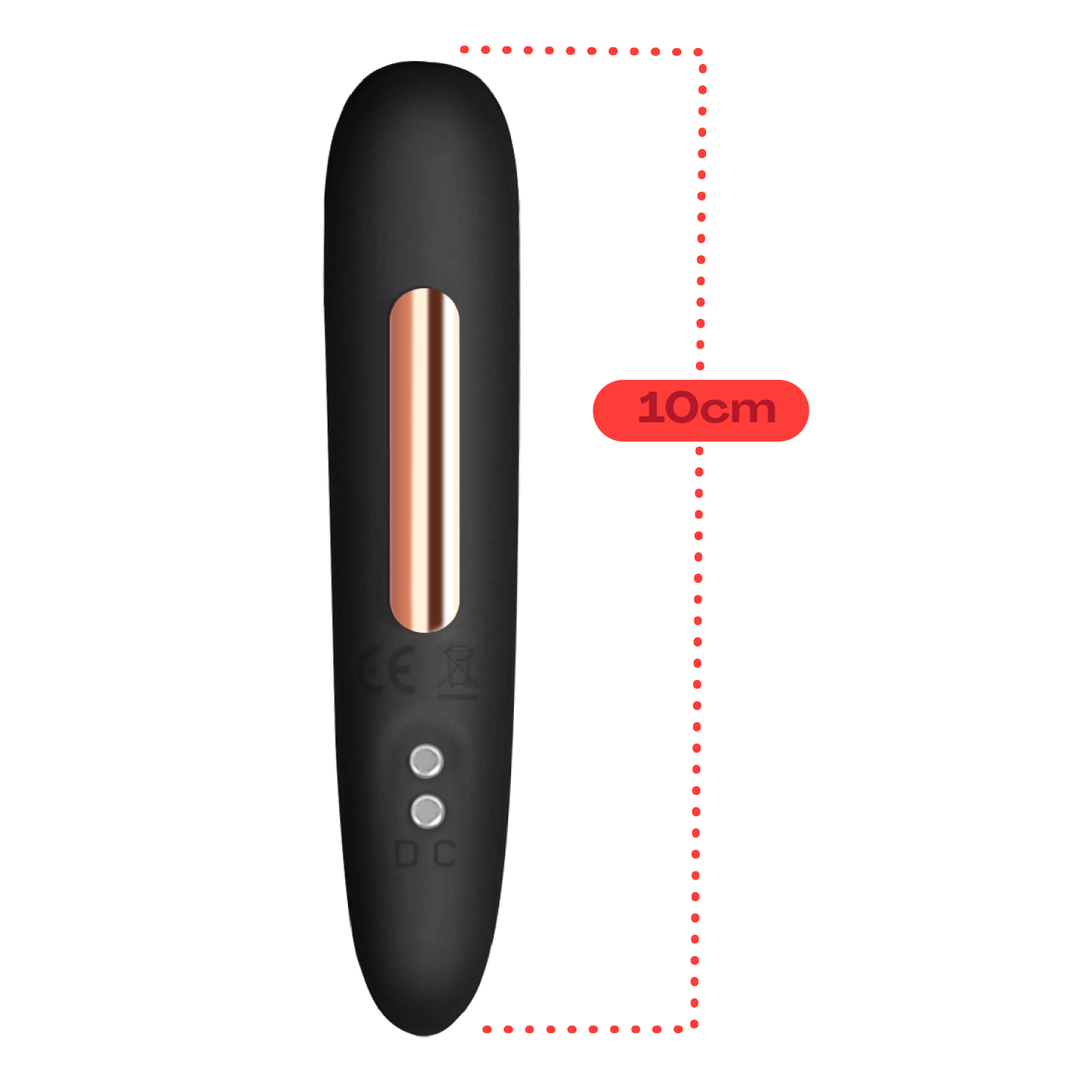 Bullet vibrator 10cm zwart kopen