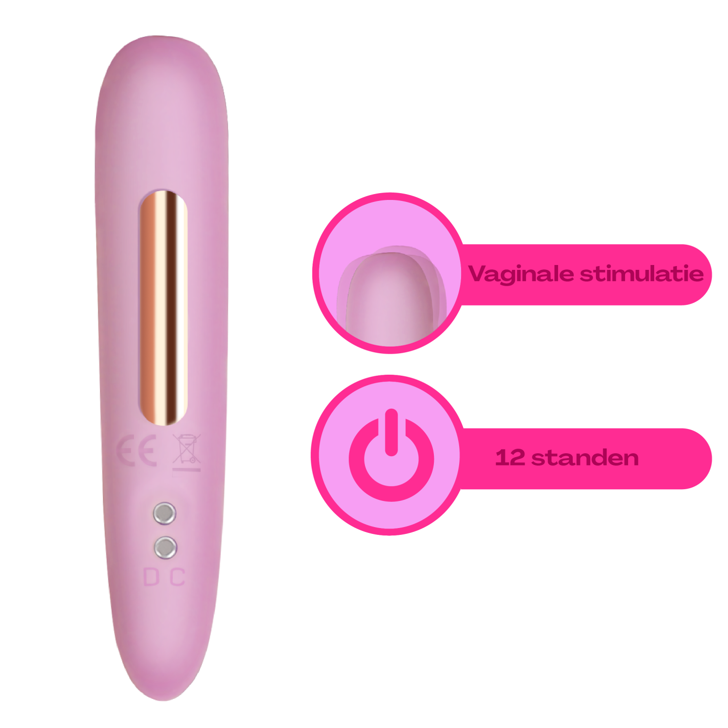 goedkope Bullet vibrator 10cm roze