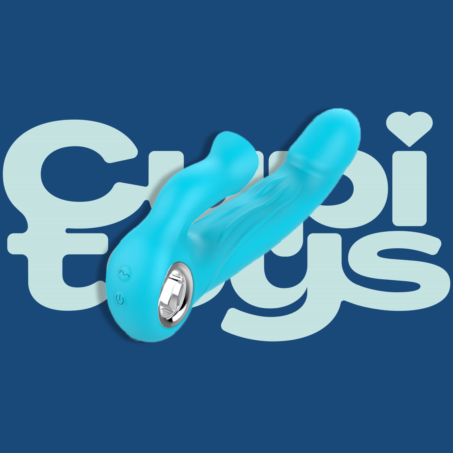 Tarzan vibrator blauw met tong 20cm
