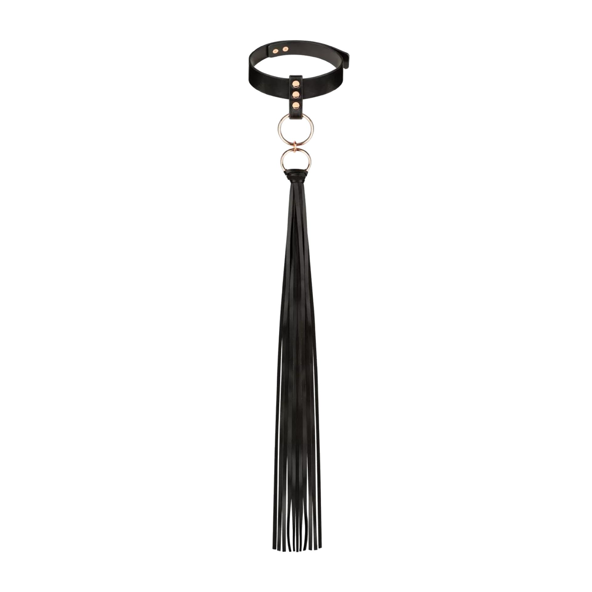 Choker zweep kunstleer zwart