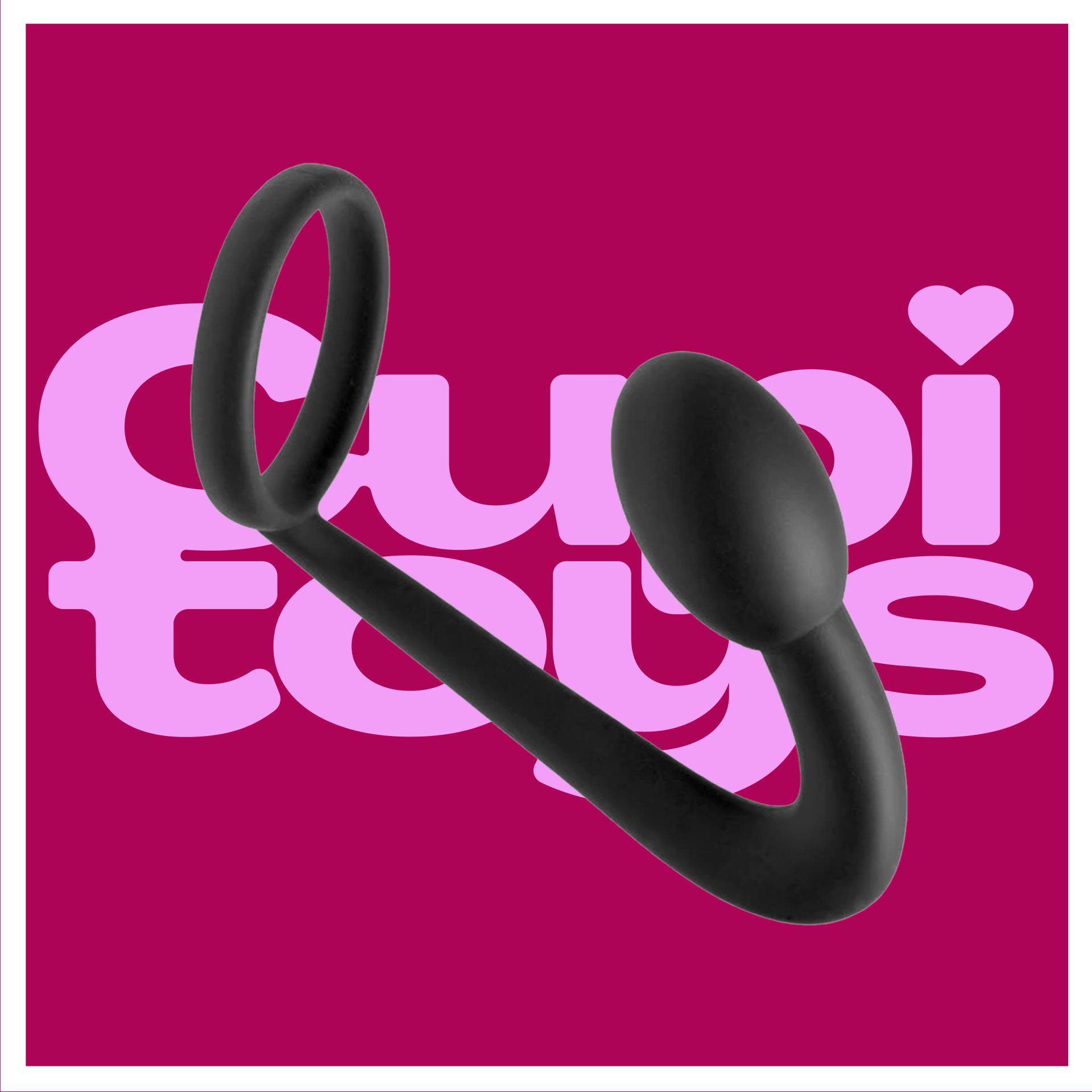 Cockring butt plug zwart goedkoop