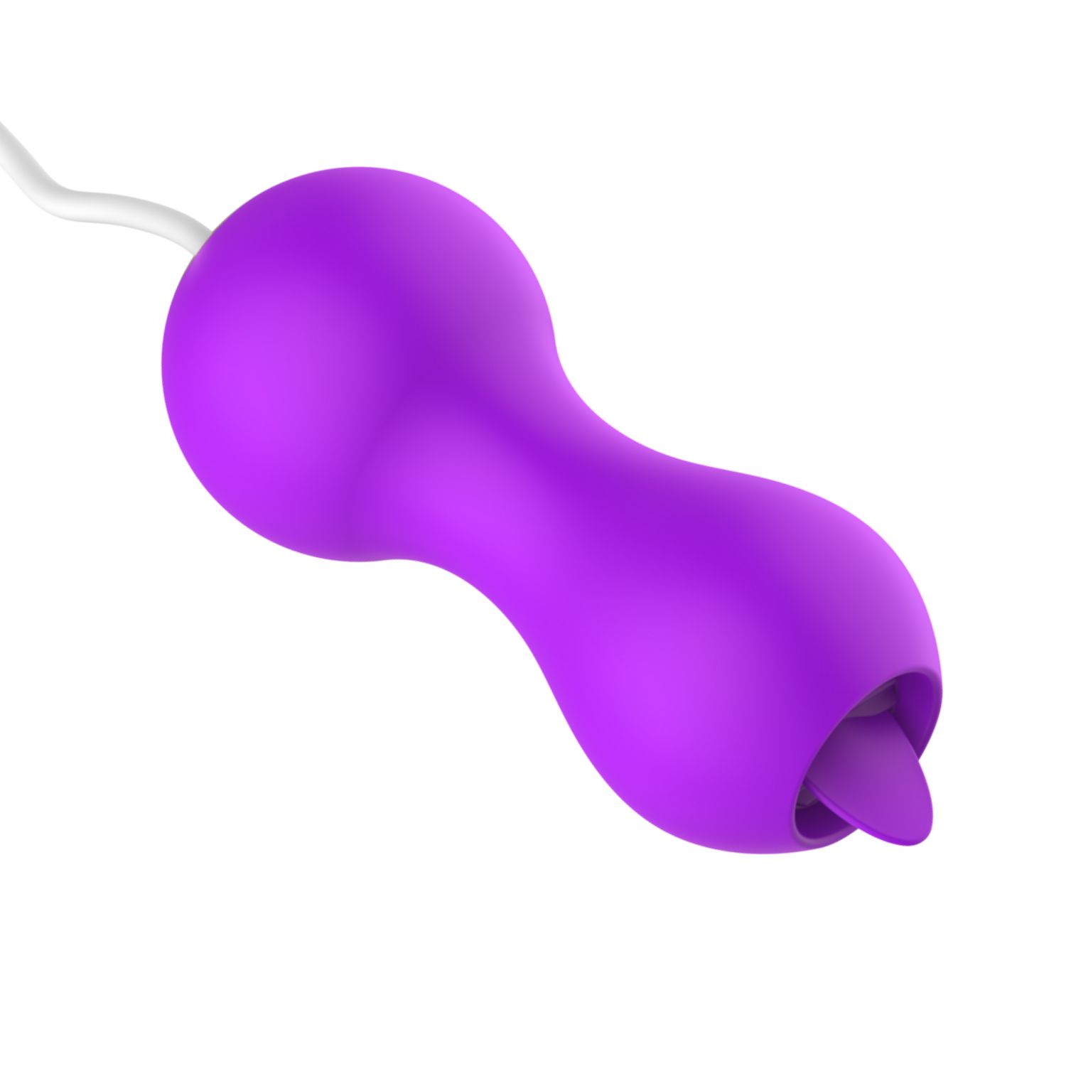 Vibrerend ei met tong online kopen 7cm paars