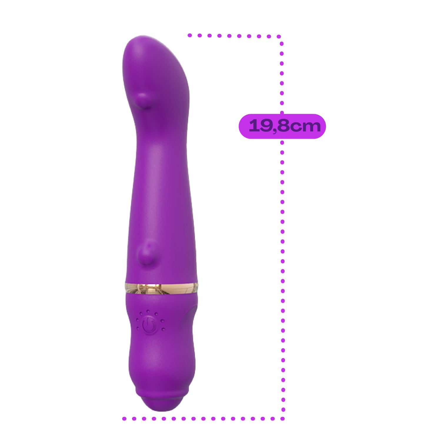 Vibrator vingervorm 19,8cm paars kopen
