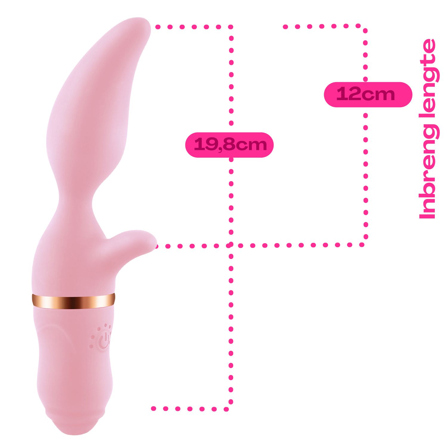 Tarzan vibrator mangovorm 19,8cm roze kopen