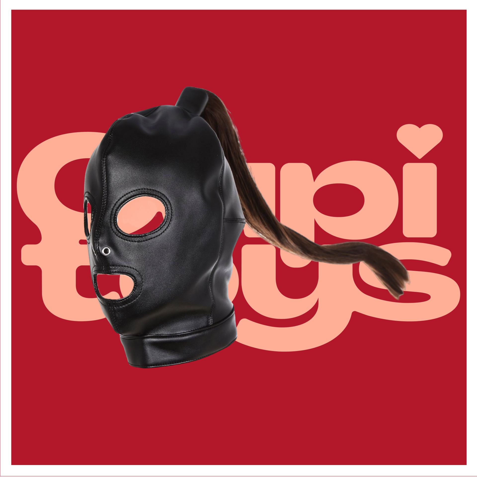 Bondage masker paardenstaart goedkoop