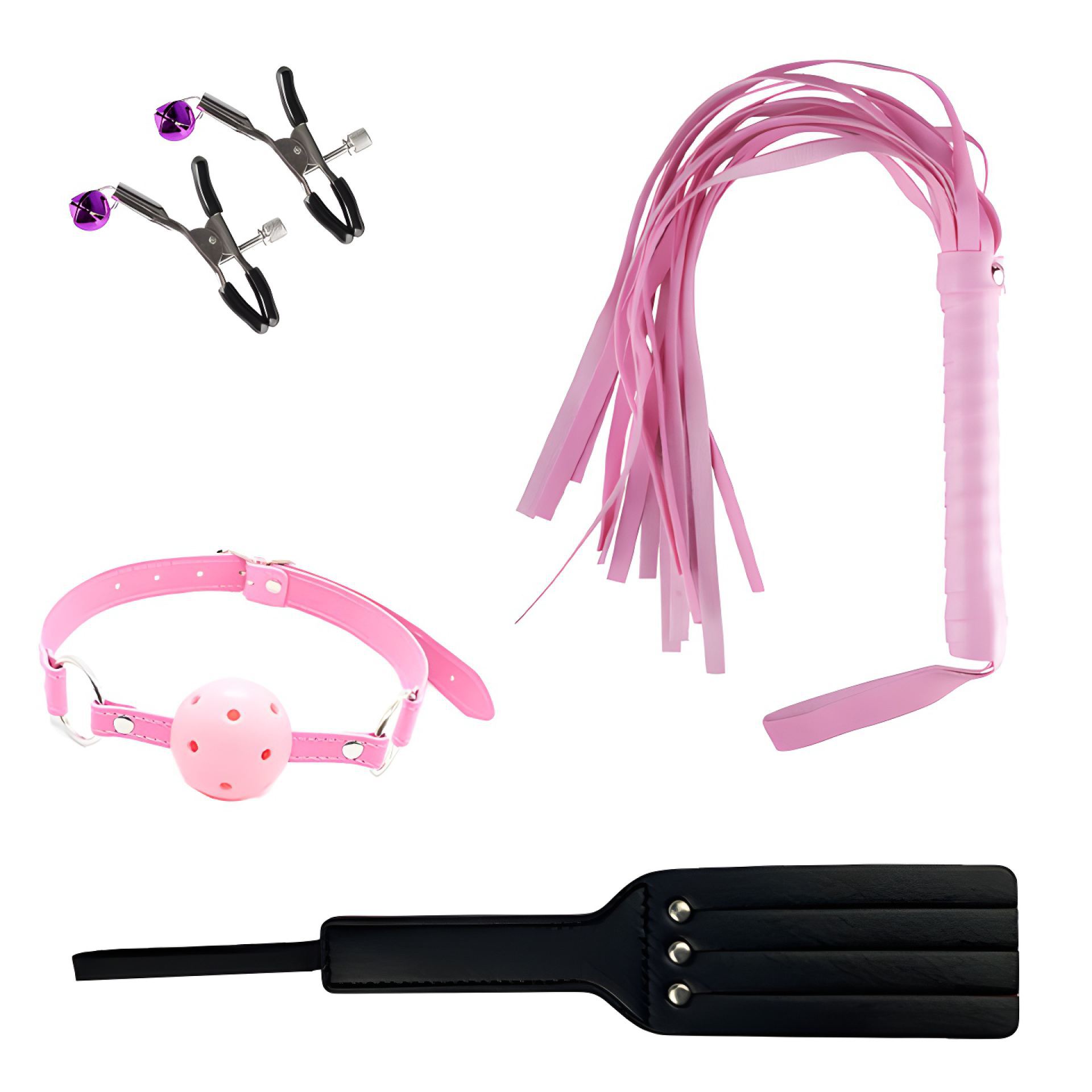 goedkope Bondage set - Perfect pink - 9-delig
