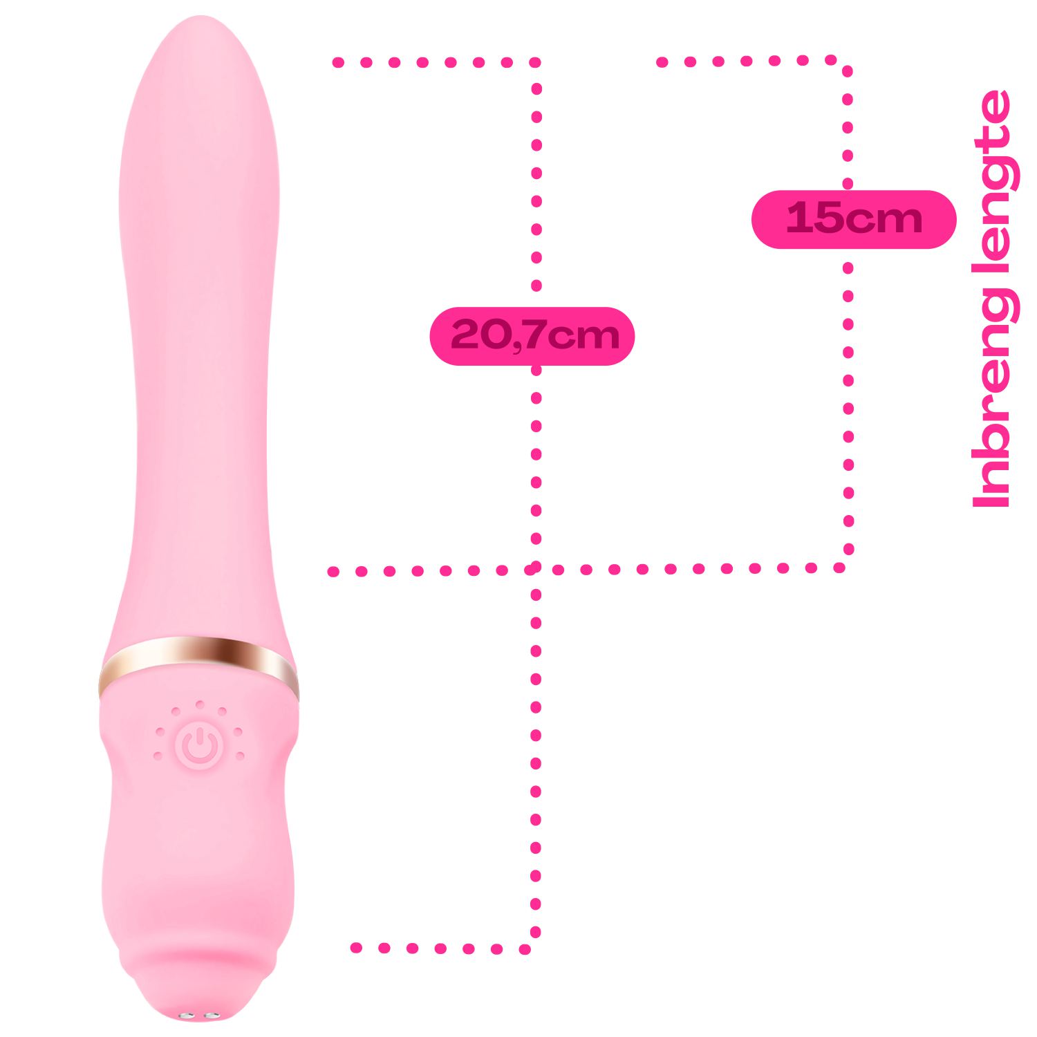 Vibrator 20,7cm Roze kopen