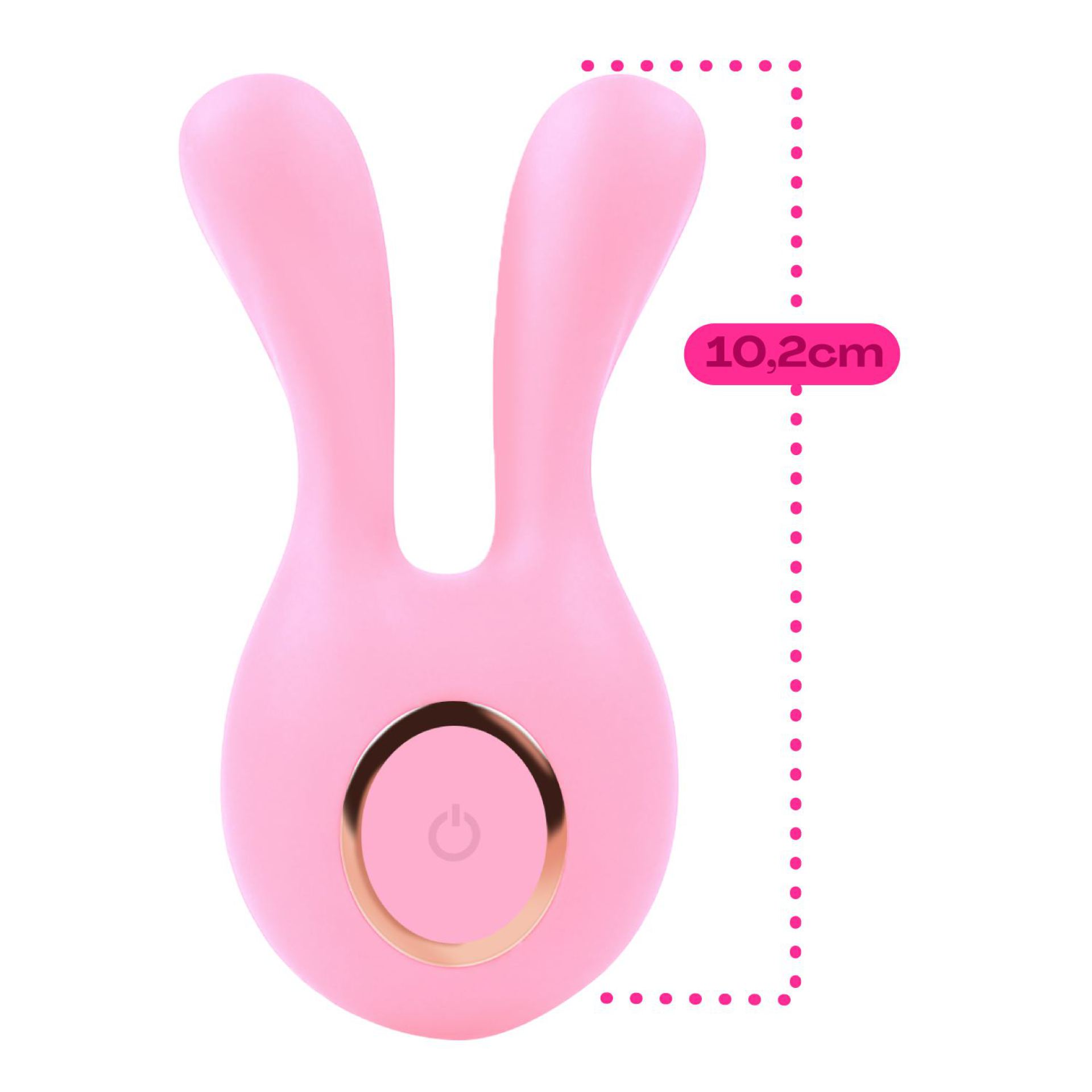 Mini rabbit vibrator lichtroze kopen