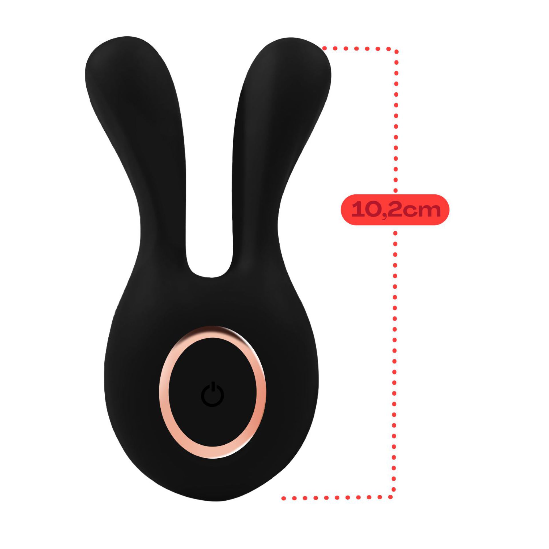 Mini rabbit vibrator zwart kopen