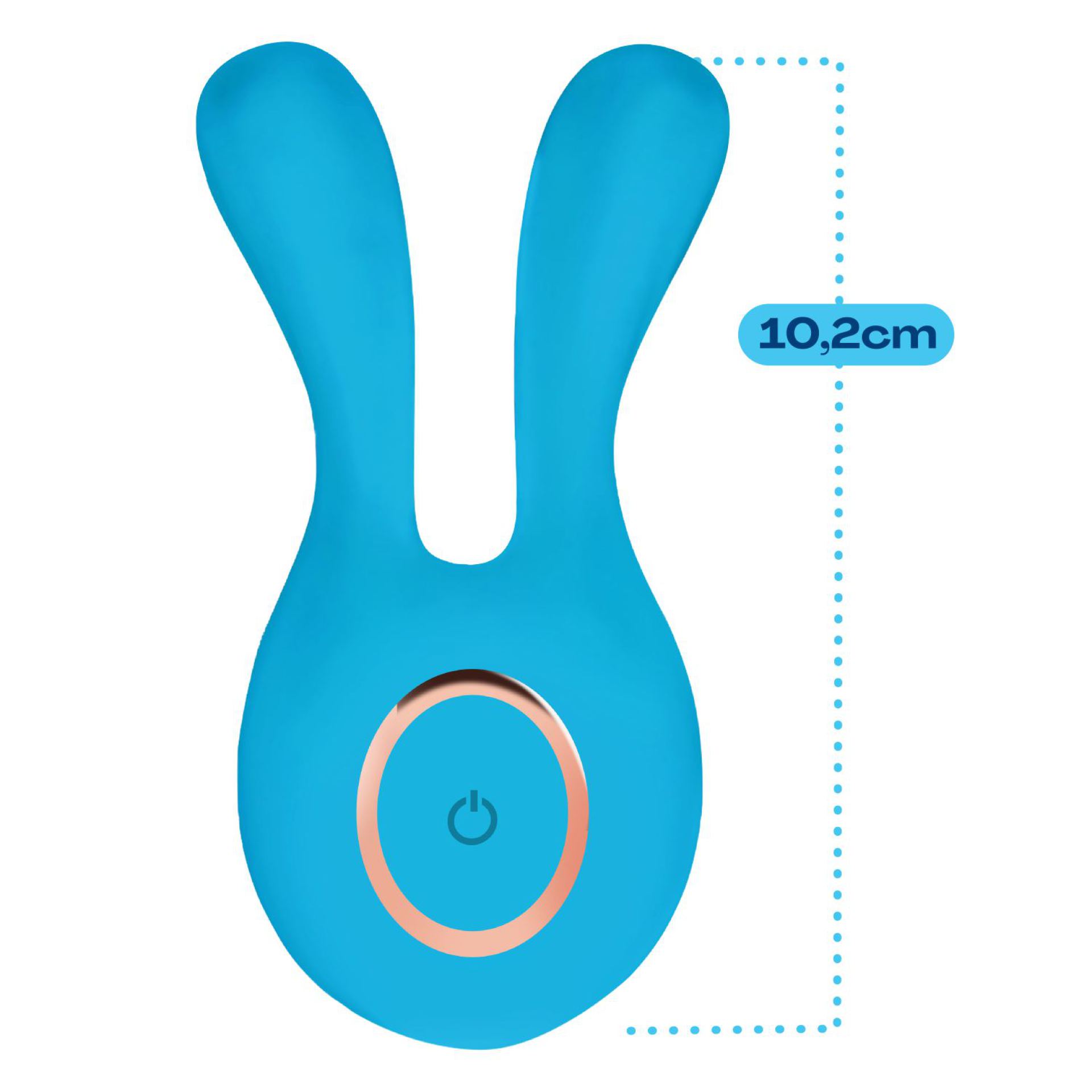 Mini rabbit vibrator blauw kopen