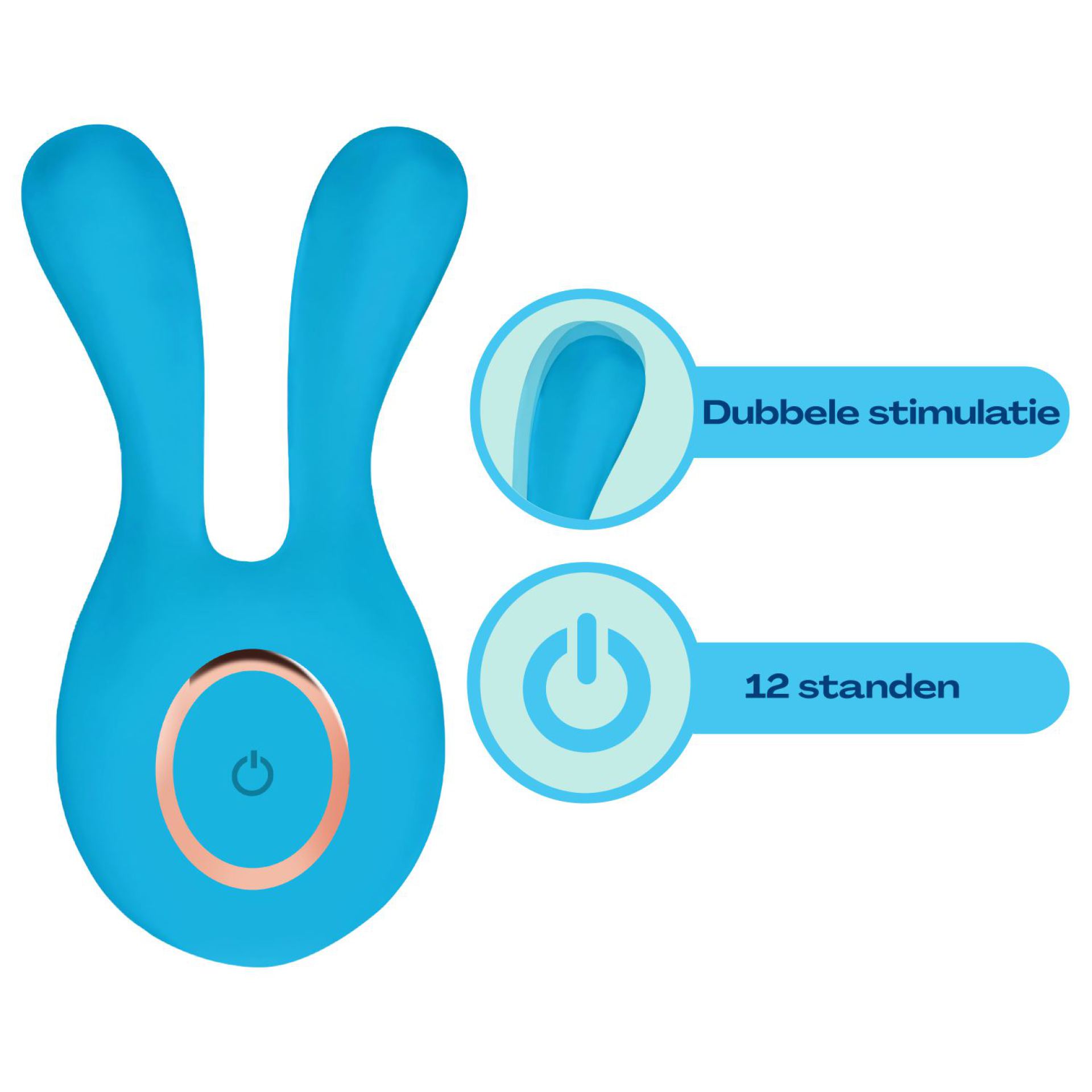 Mini rabbit vibrator blauw goedkoop