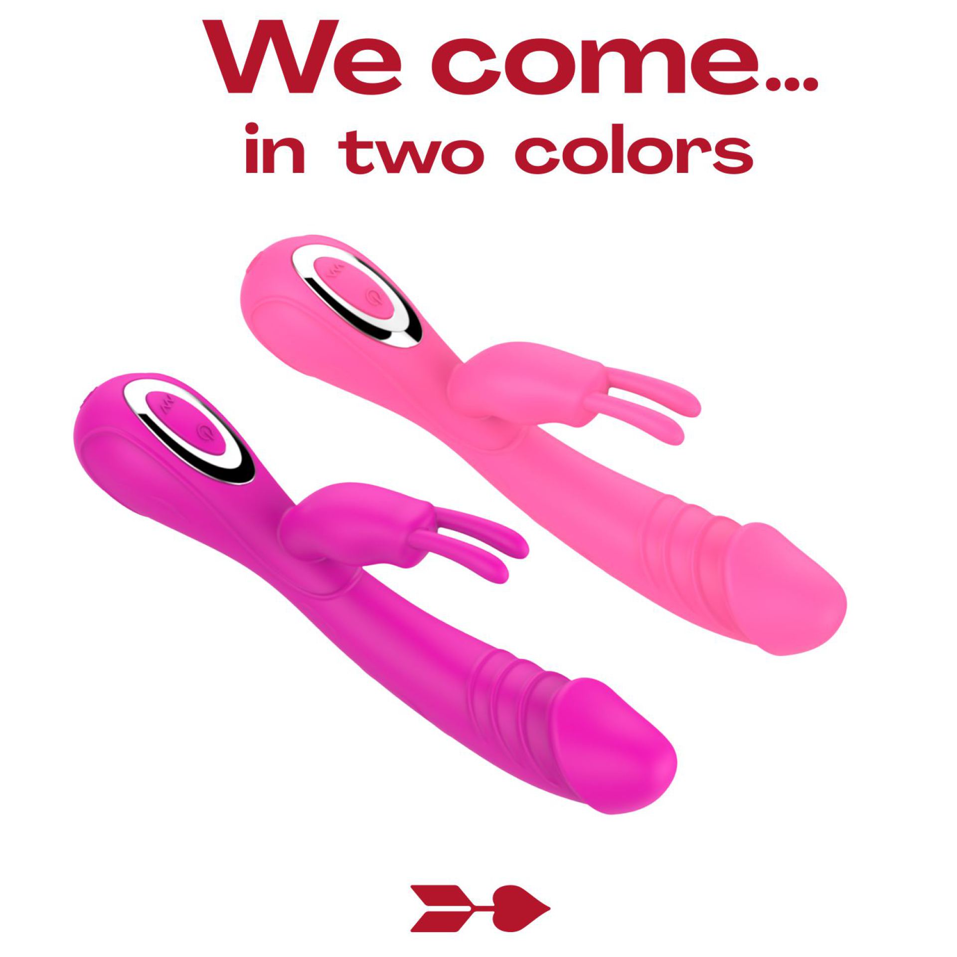 Tarzan vibrator rabbit reliëf 2in1 20cm roze