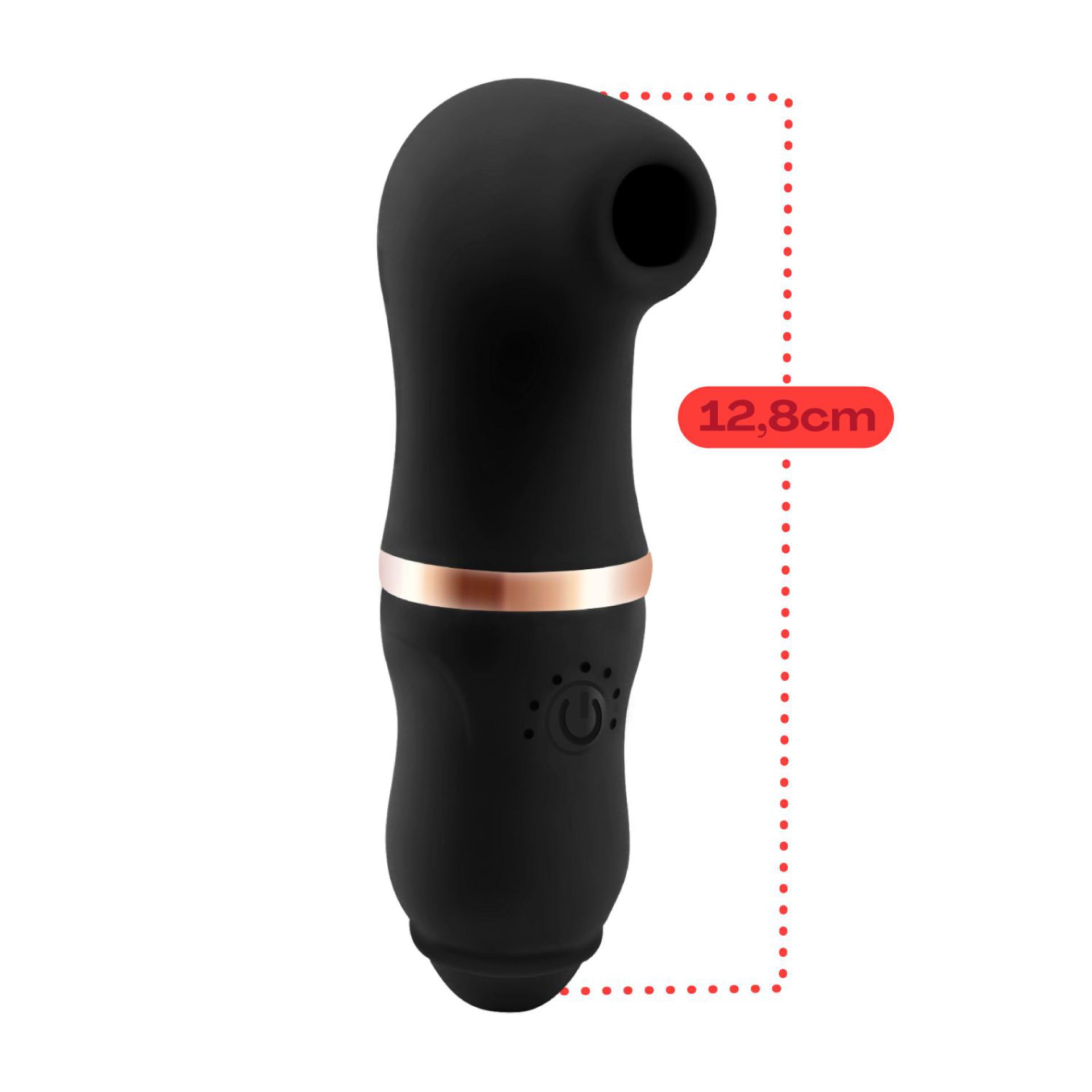 Luchtdruk vibrator 12,8cm zwart kopen