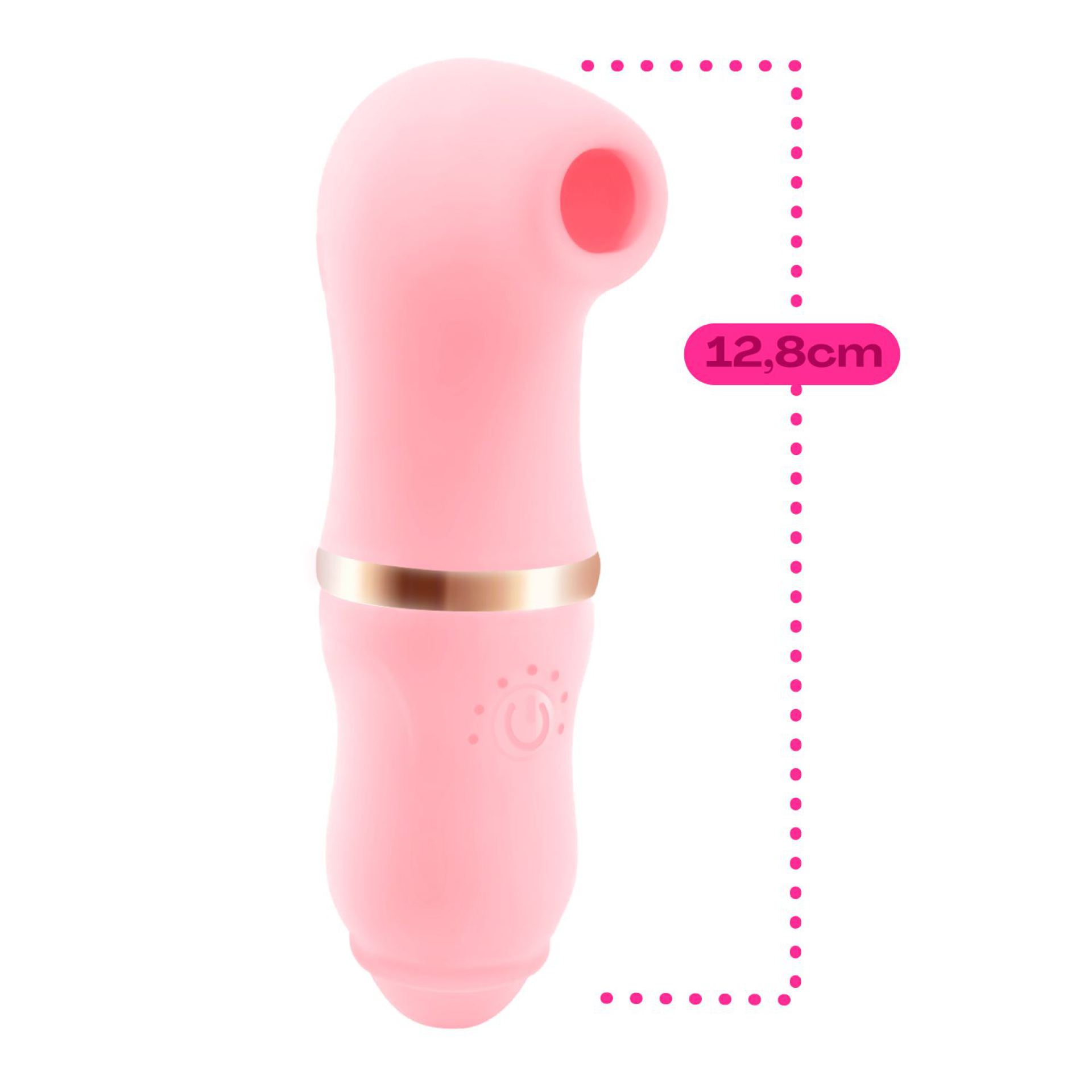 Luchtdruk vibrator 12,8cm lichtroze kopen
