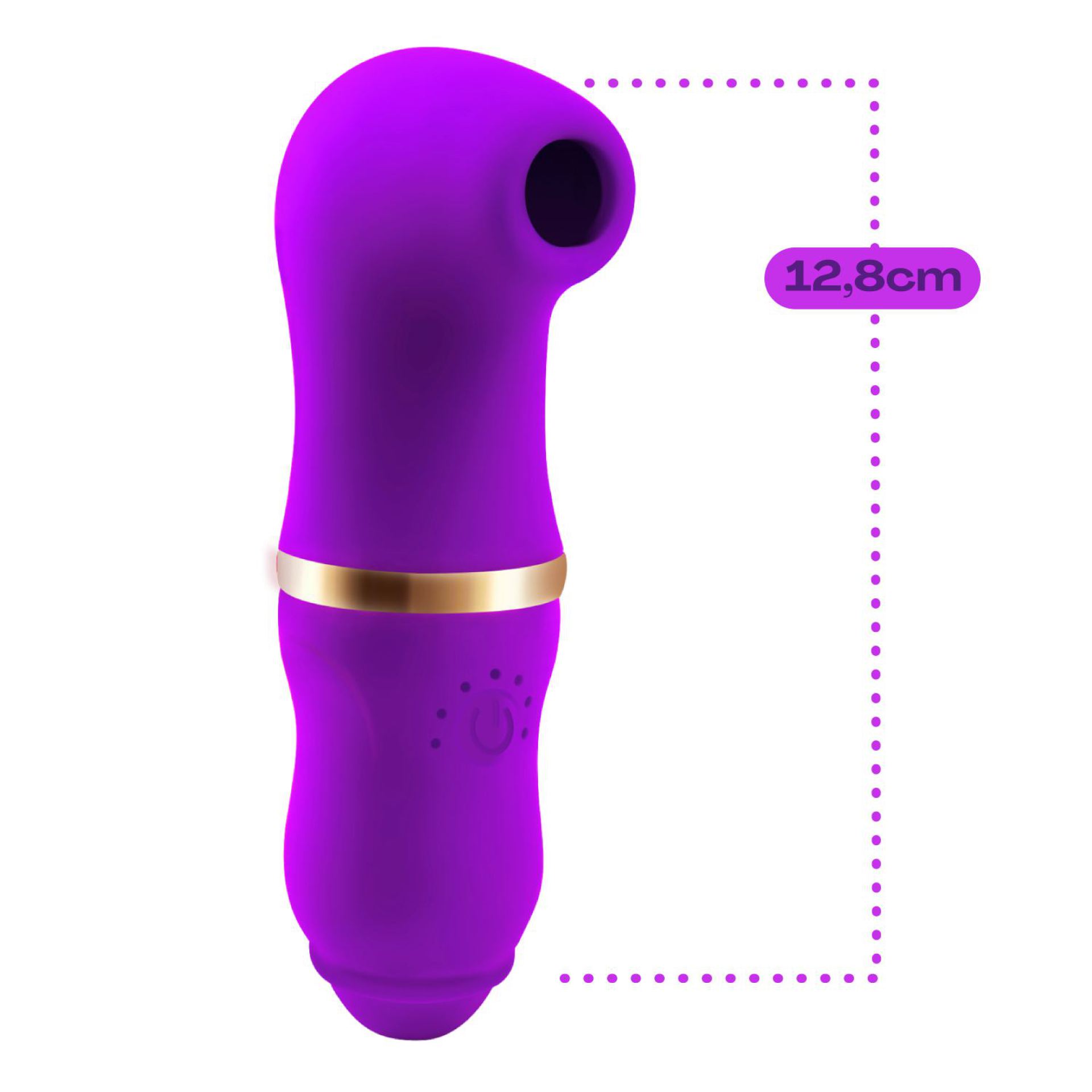 Luchtdruk vibrator 12,8cm paars kopen