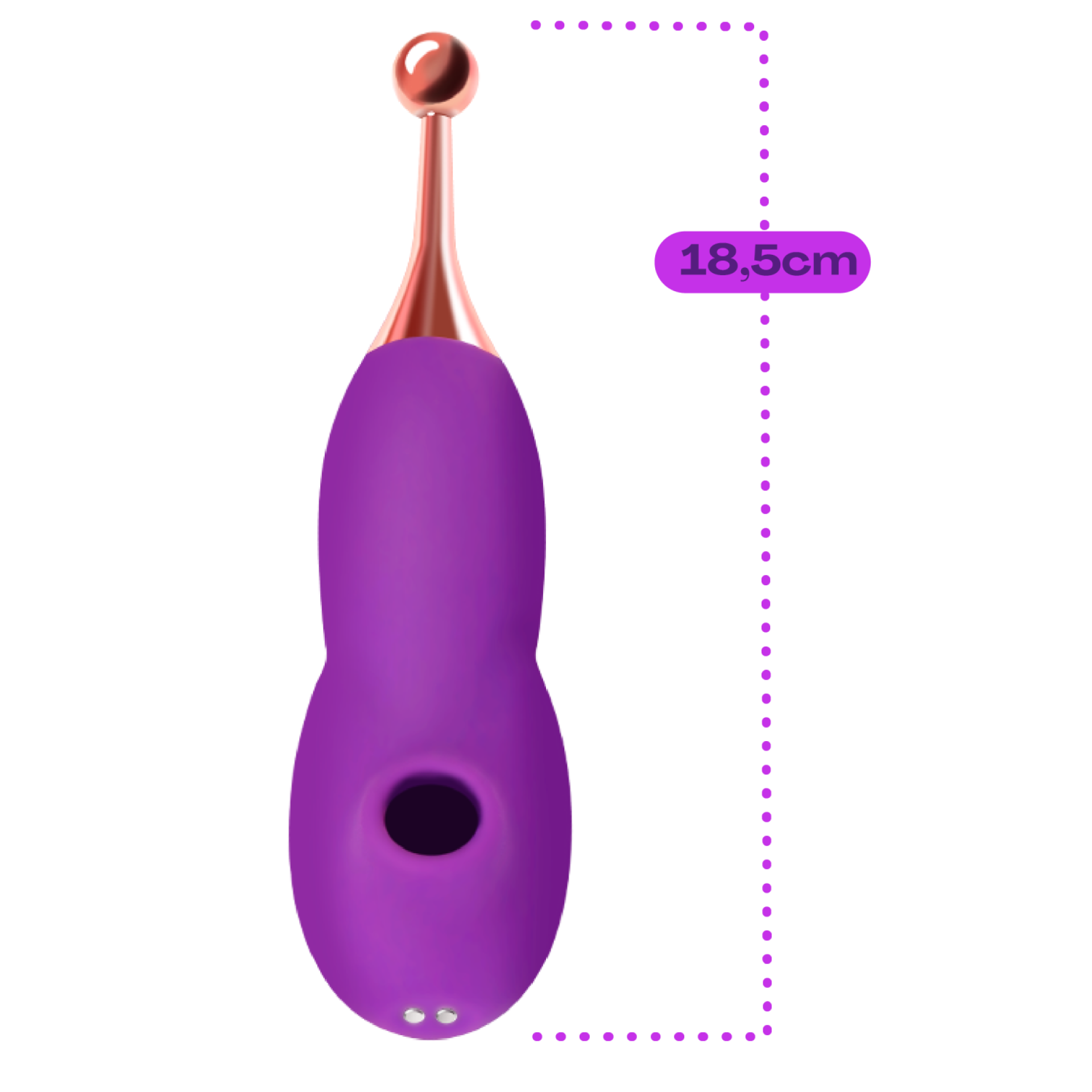Luchtdruk pinpoint vibrator 18,5cm paars kopen