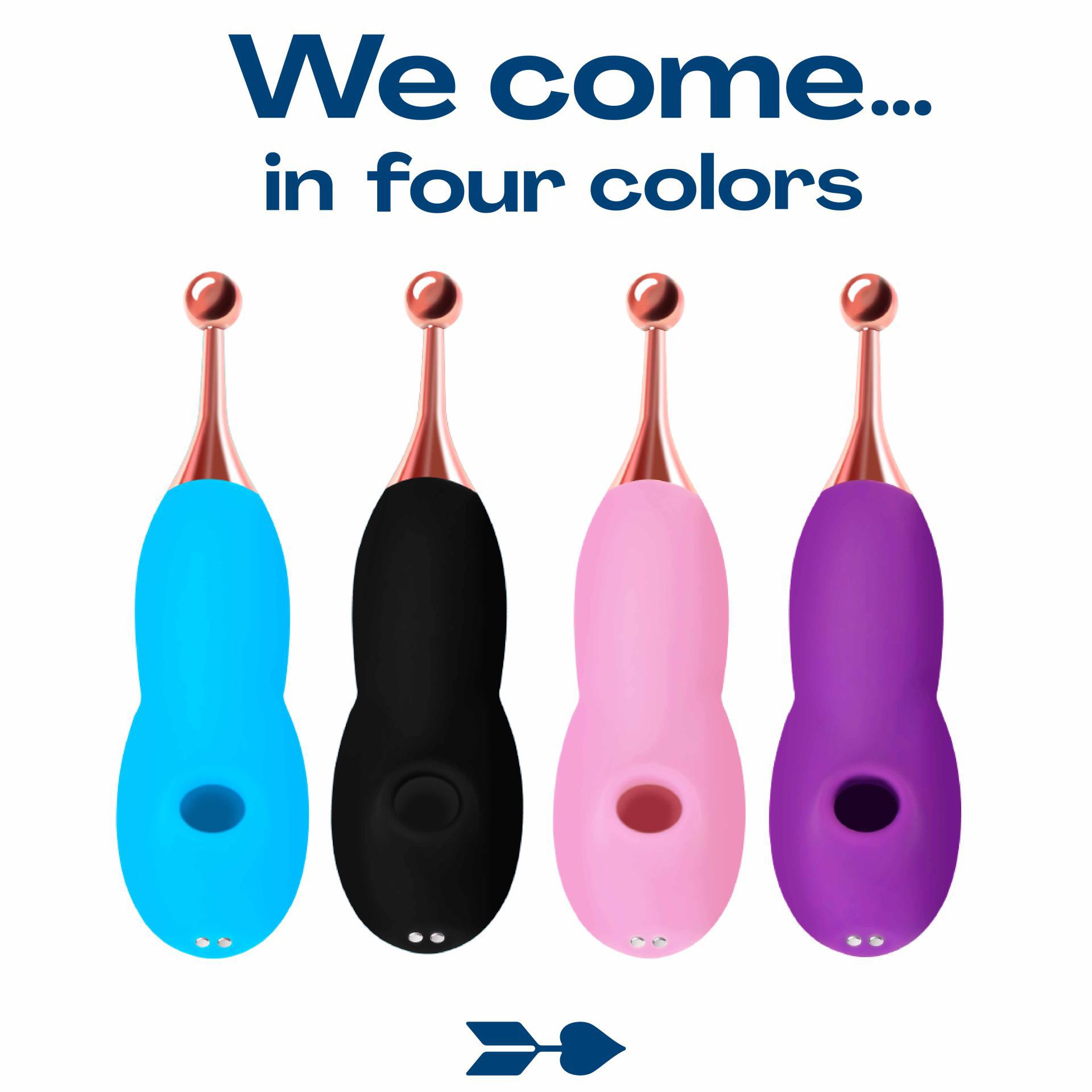 Luchtdruk pinpoint vibrator kopen 18,5cm blauw