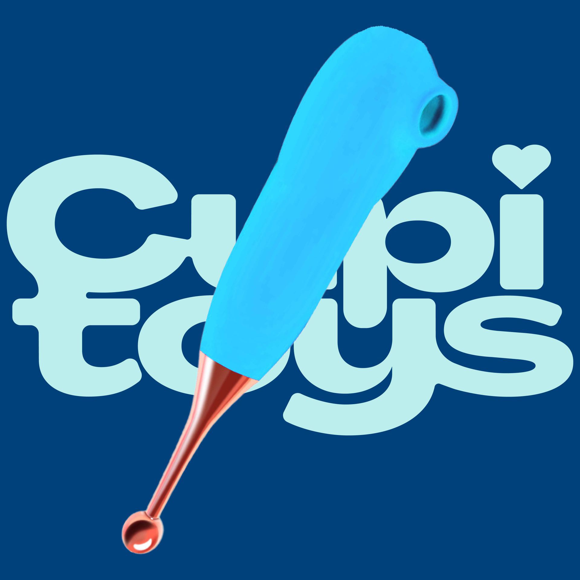 Luchtdruk pinpoint kopen vibrator 18,5cm blauw